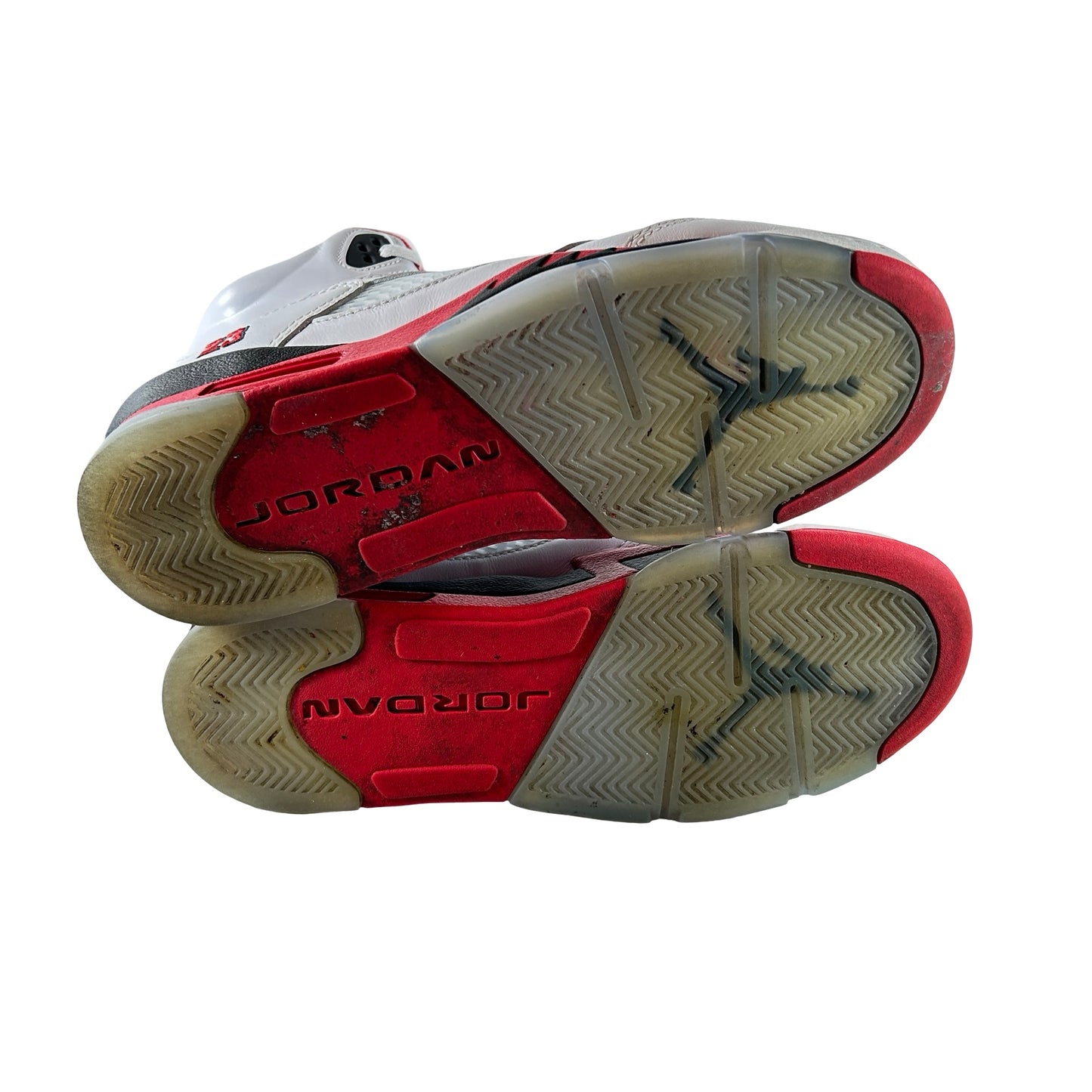 HQ7980 101 Jordan 5 Retro Fire Red Black Tongue (2025) (GS) [USED] - 7 Y (Used)