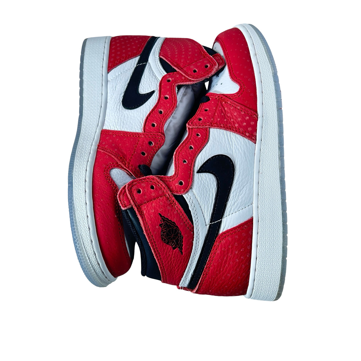 575441 602 Jordan 1 Retro High Spider-Man Origin Story (GS) - 6.5 Y (Yellowing Sole)