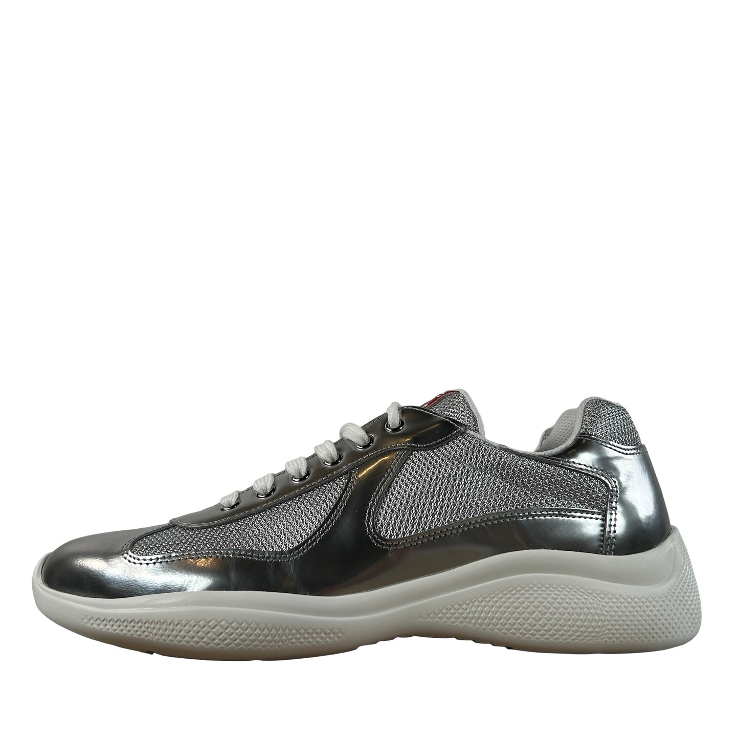 4E3400 3LNG F0JEI F G000 Prada America's Cup Metallic Silver
