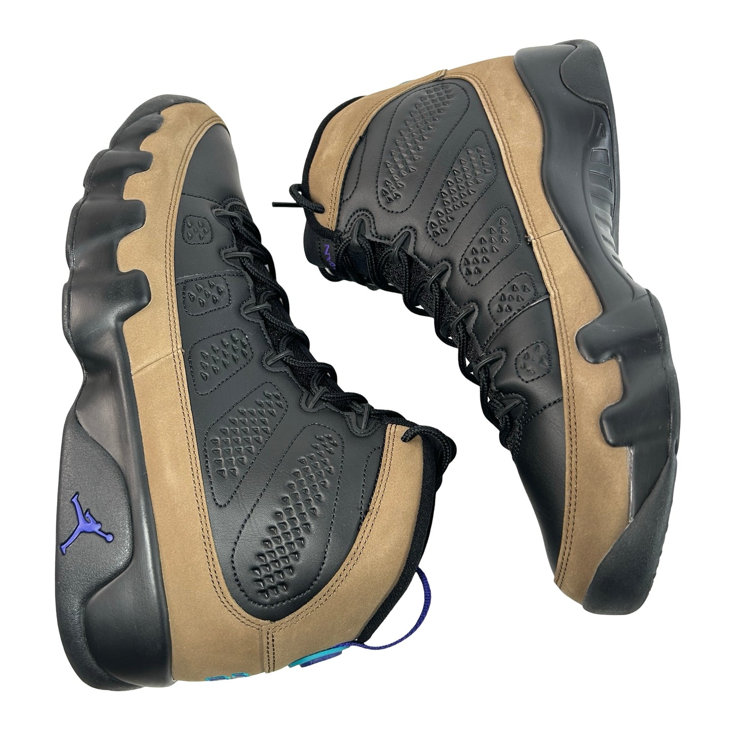 CT8019 034 Jordan 9 Retro Light Olive Concord [USED]- 12 (Used)