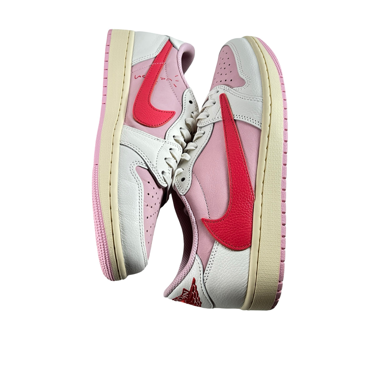IQ7604 101 Jordan 1 Retro Low OG SP Travis Scott Sail Tropical Pink [USED] - 9 M (Used3)
