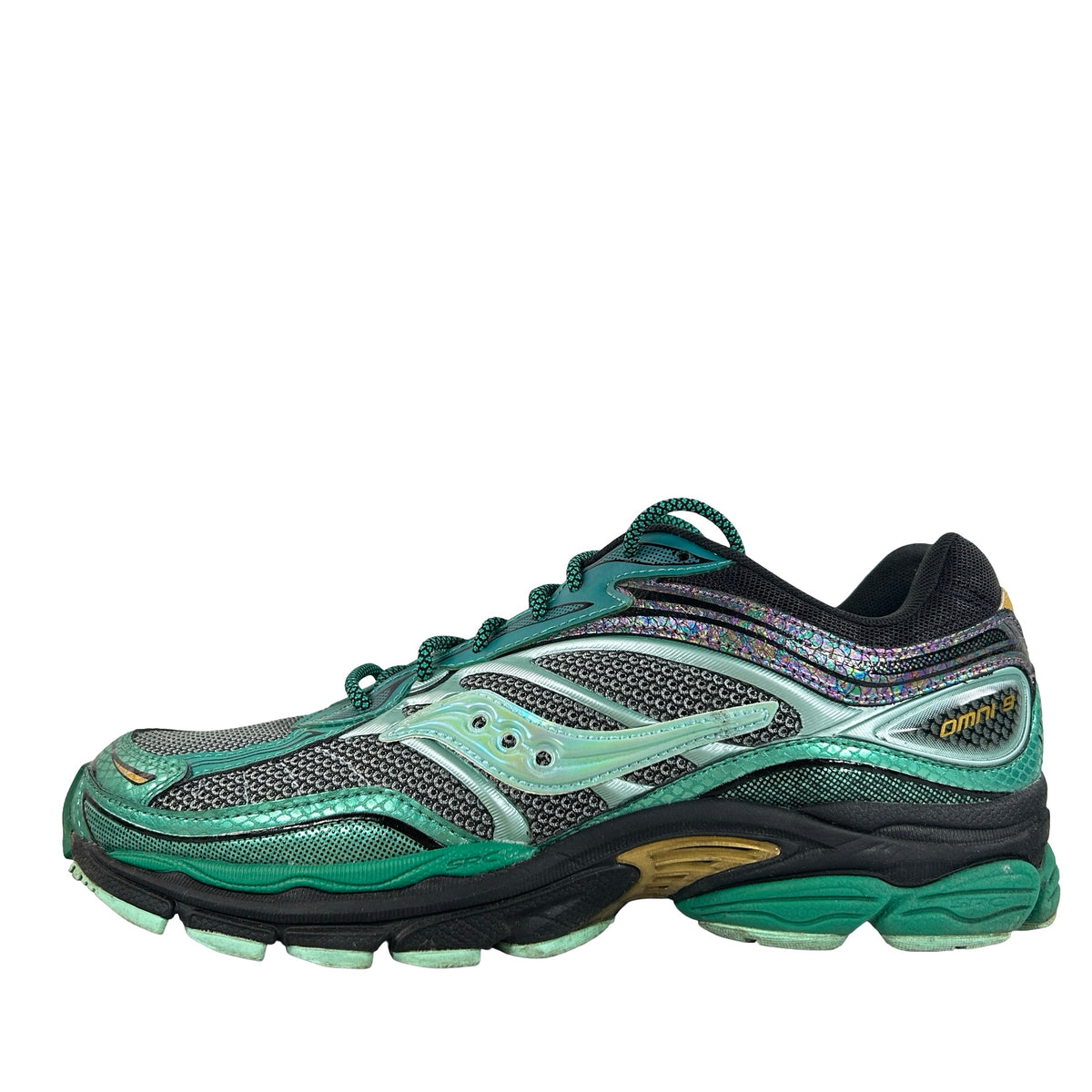 S70934 2 Saucony ProGrid Omni 9 Glowaconstrictor Green [USED] - 9 M (Used)