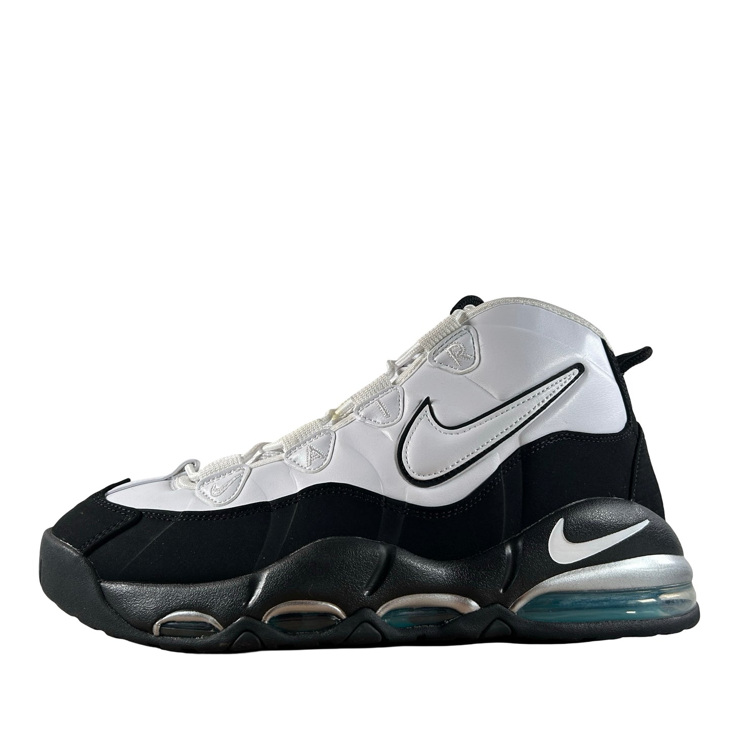311090 100 Nike Air Max Uptempo 95 White Black Teal [USED] - 11 M (Used2)