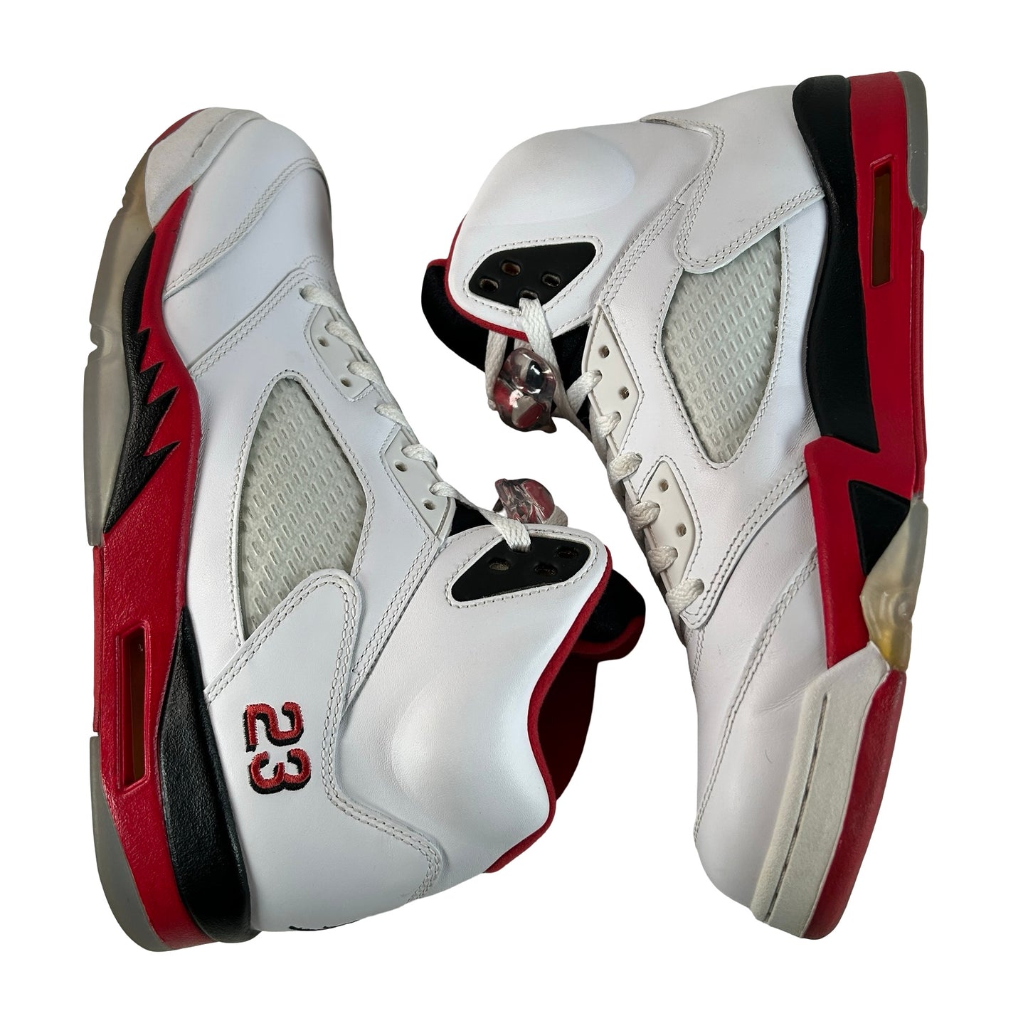136027 120 Jordan 5 Retro Fire Red Black Tongue (2013) [USED] - 11.5 M (Used)