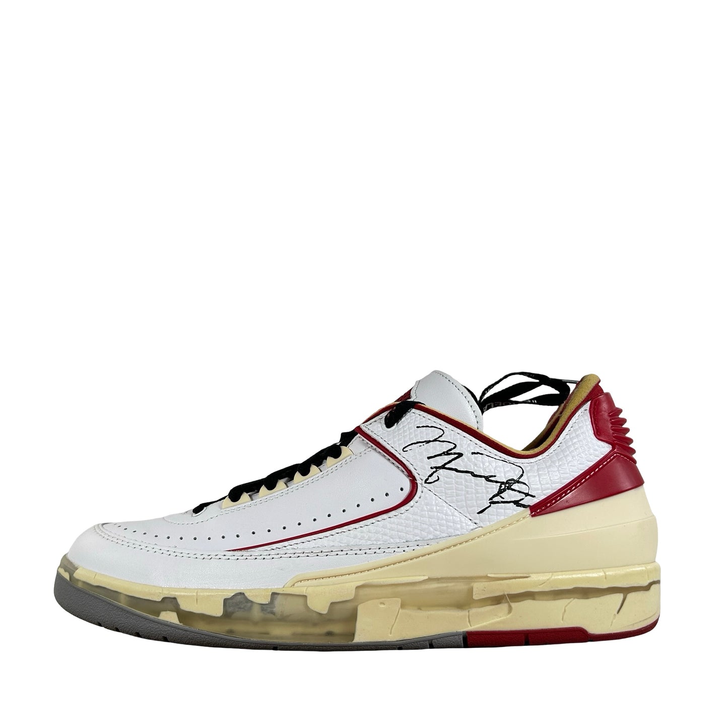 DJ4375 106 Jordan 2 Retro Low SP Off-White White Red [USED] - 10 M (Used5)