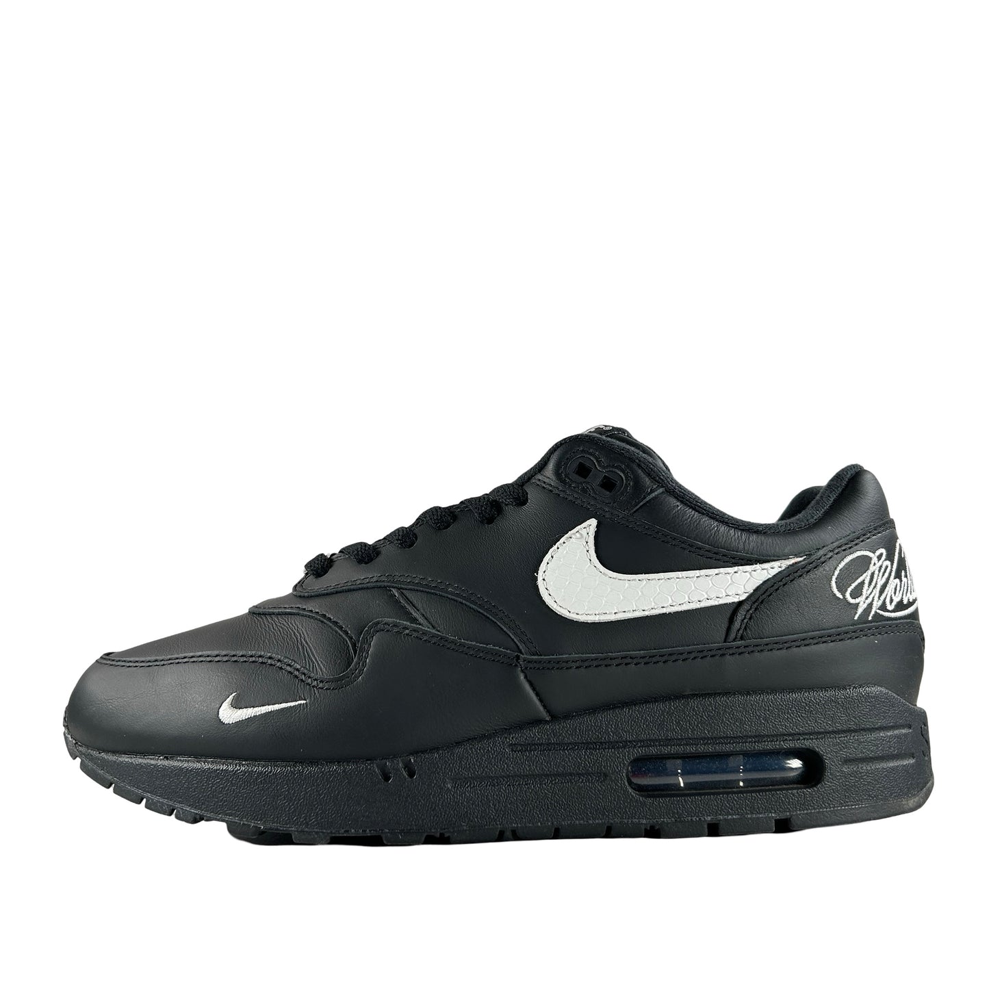 HF8813 001 Nike Air Max 1 '87 SP Supreme Black White [USED] - 9.5 M (Used)