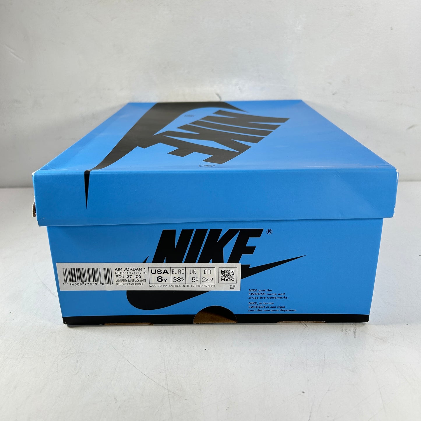 FD1437 400 Jordan 1 Retro High OG UNC Toe (GS) [USED] - 6 Y (Used)