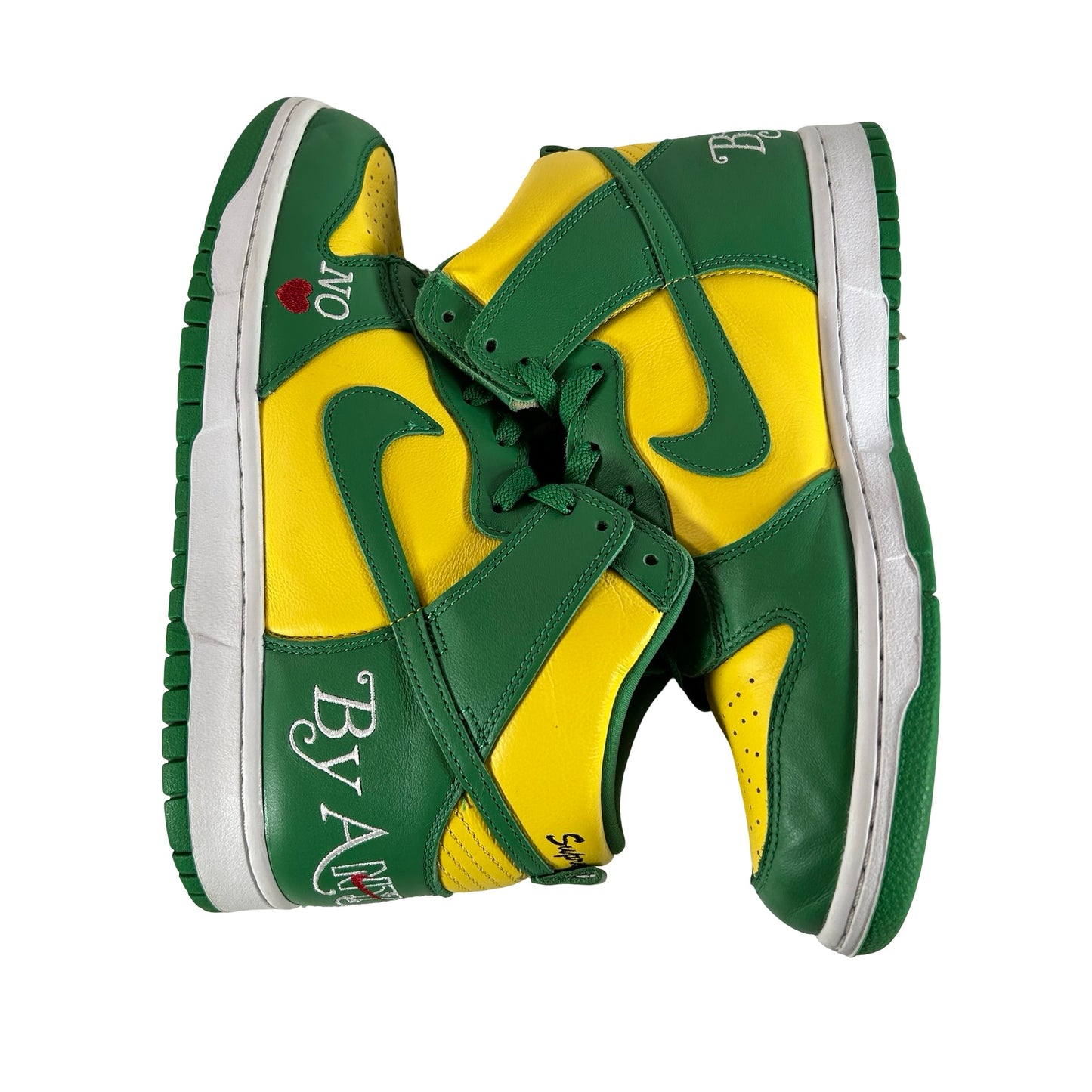 DN3741 700 Nike SB Dunk High Supreme By Any Means Brazil [USED] - 9 M (Used)(Slight Separation On Left Toe Box)