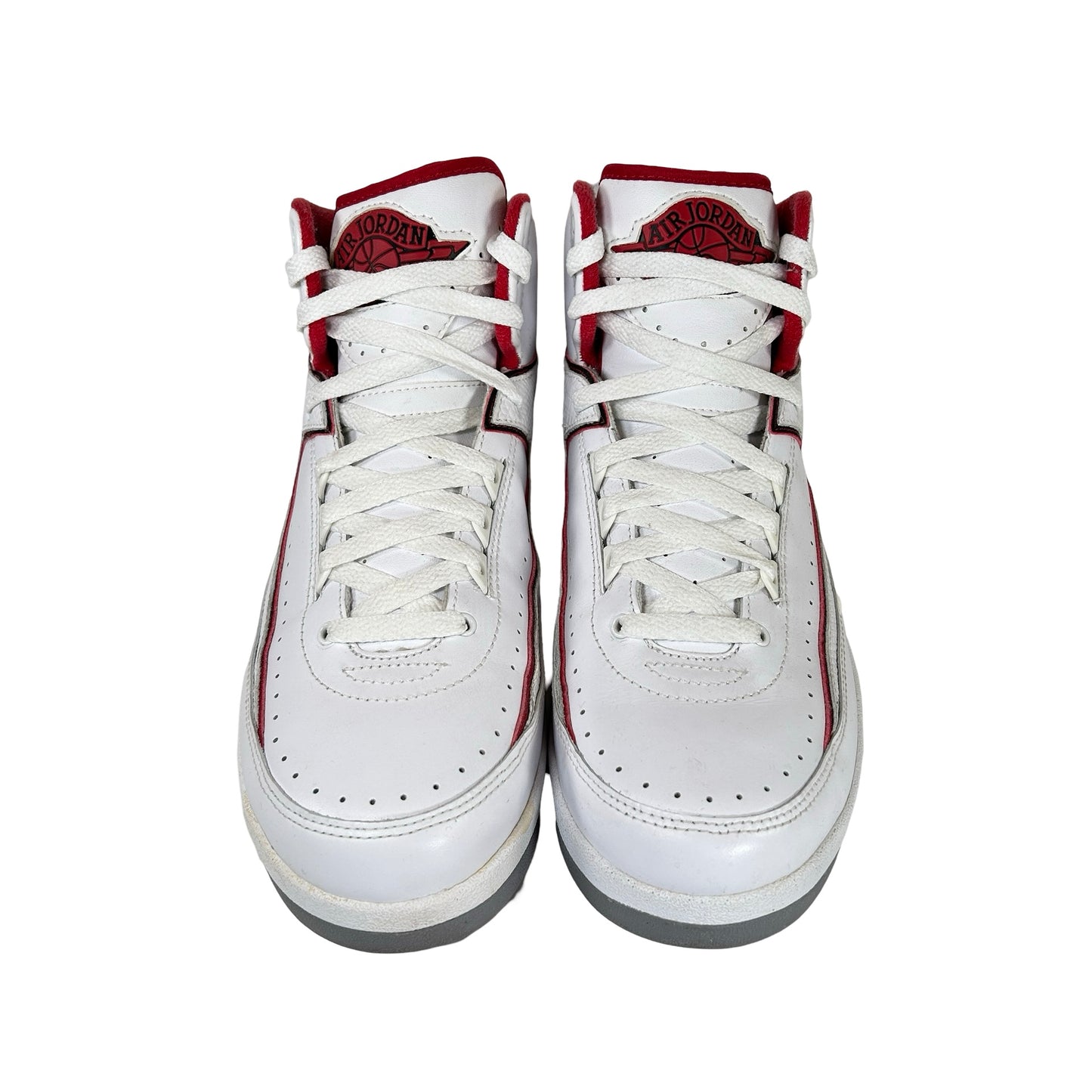 385475 102 Jordan 2 Retro White Red (2014) [USED] - 8.5 M (Used)