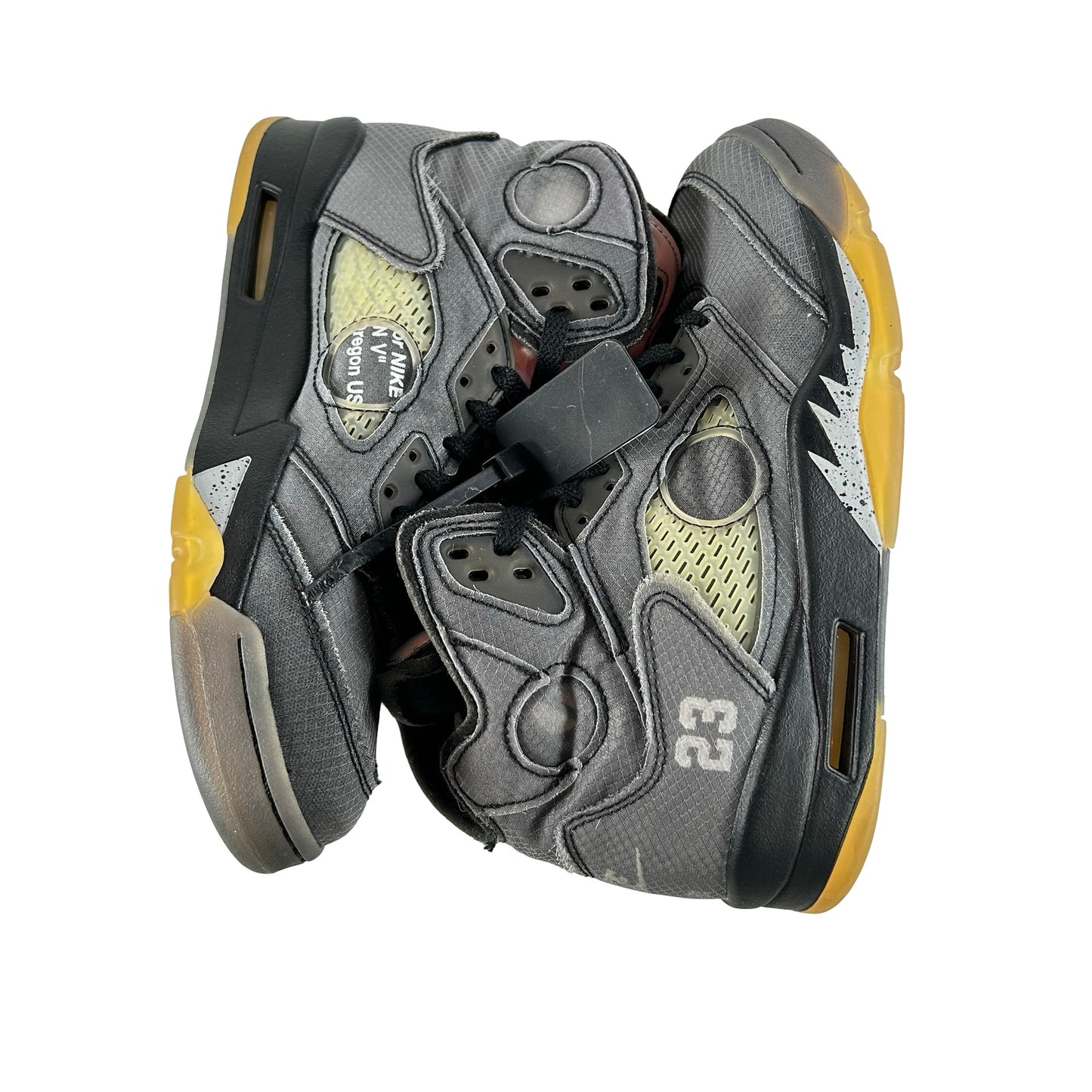 CT8480 001 Jordan 5 Off-White Black [USED] - 8 M (Used9)