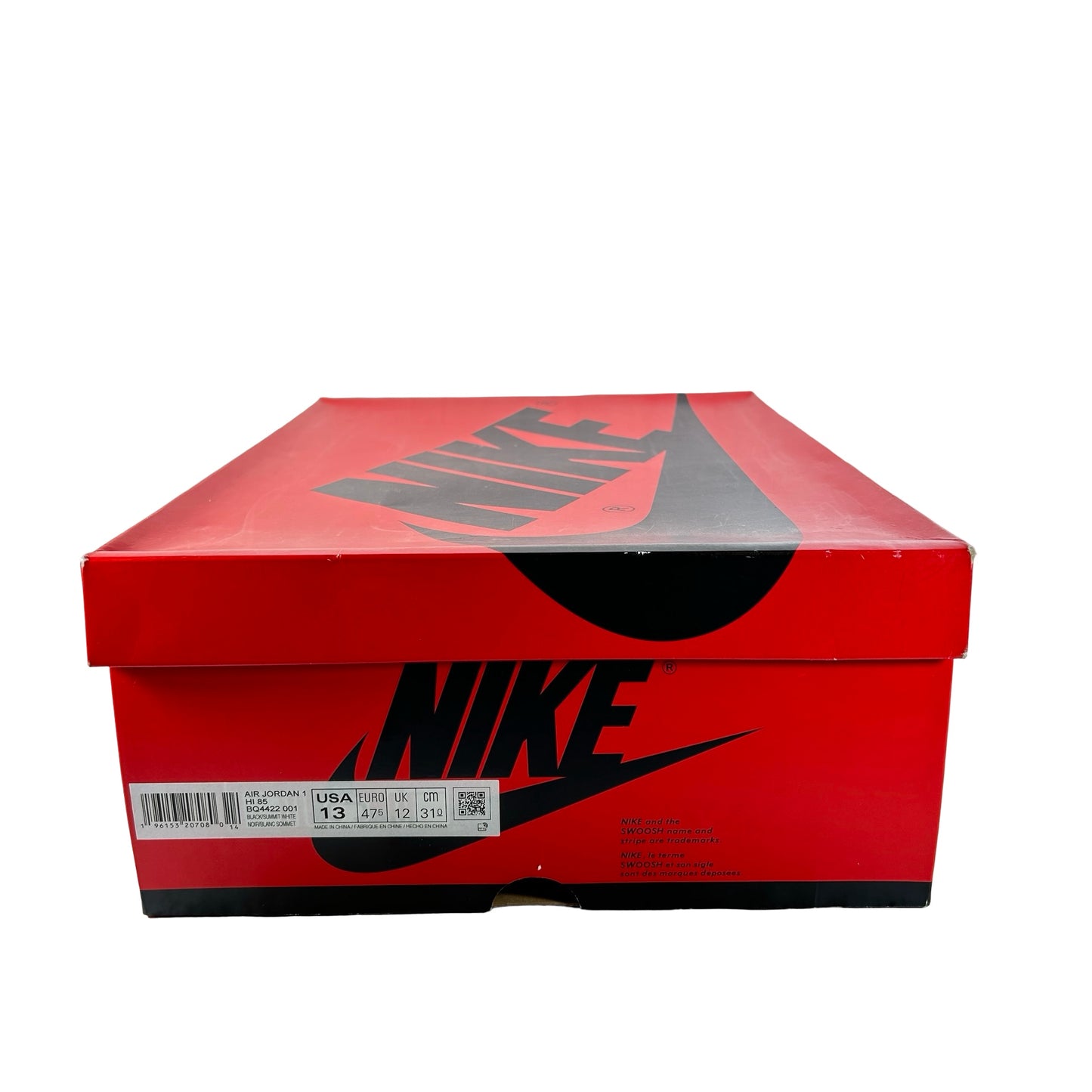 BQ4422 001 Jordan 1 Retro High '85 Black White (2023) [USED] - 13 M (Used)