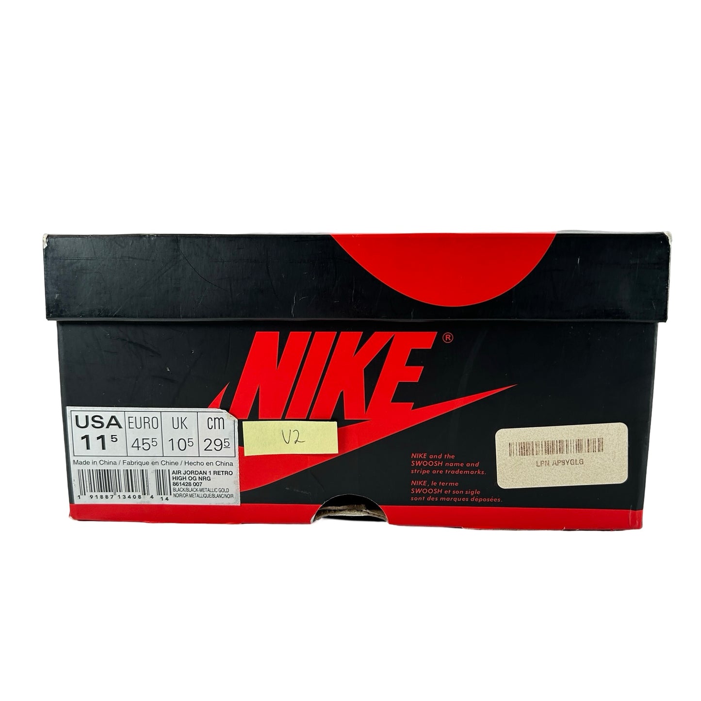 861428 007 Jordan 1 Retro High NRG Patent Gold Toe [USED] - 11.5 M (Used2)