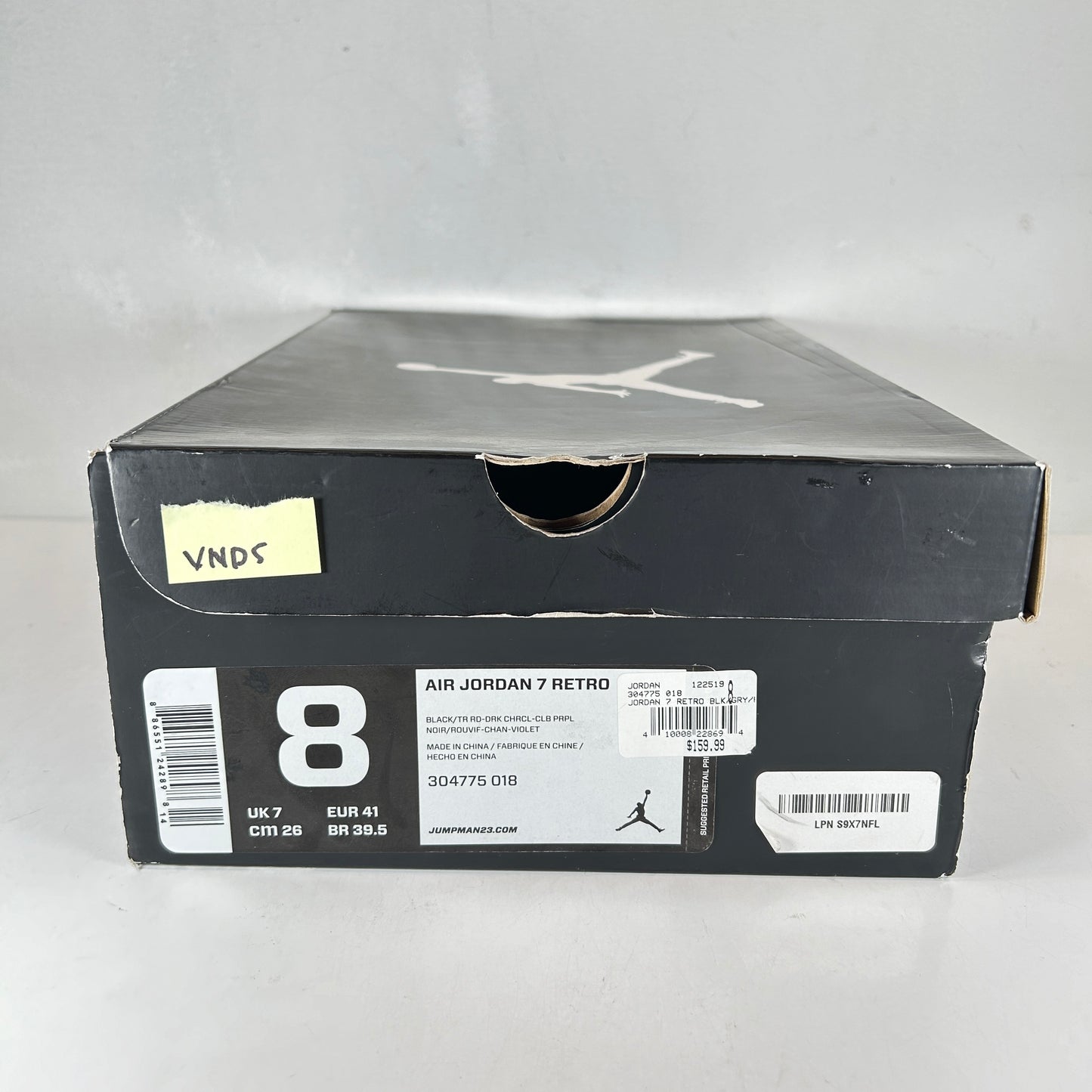 304775 018 Jordan 7 Retro Raptors (2012) [USED] - 8 M (VNDS)
