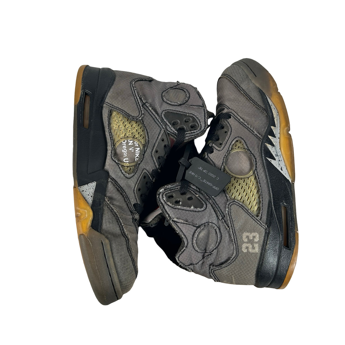CT8480 001 Jordan 5 Off-White Black [USED] - 8 M (Used11)