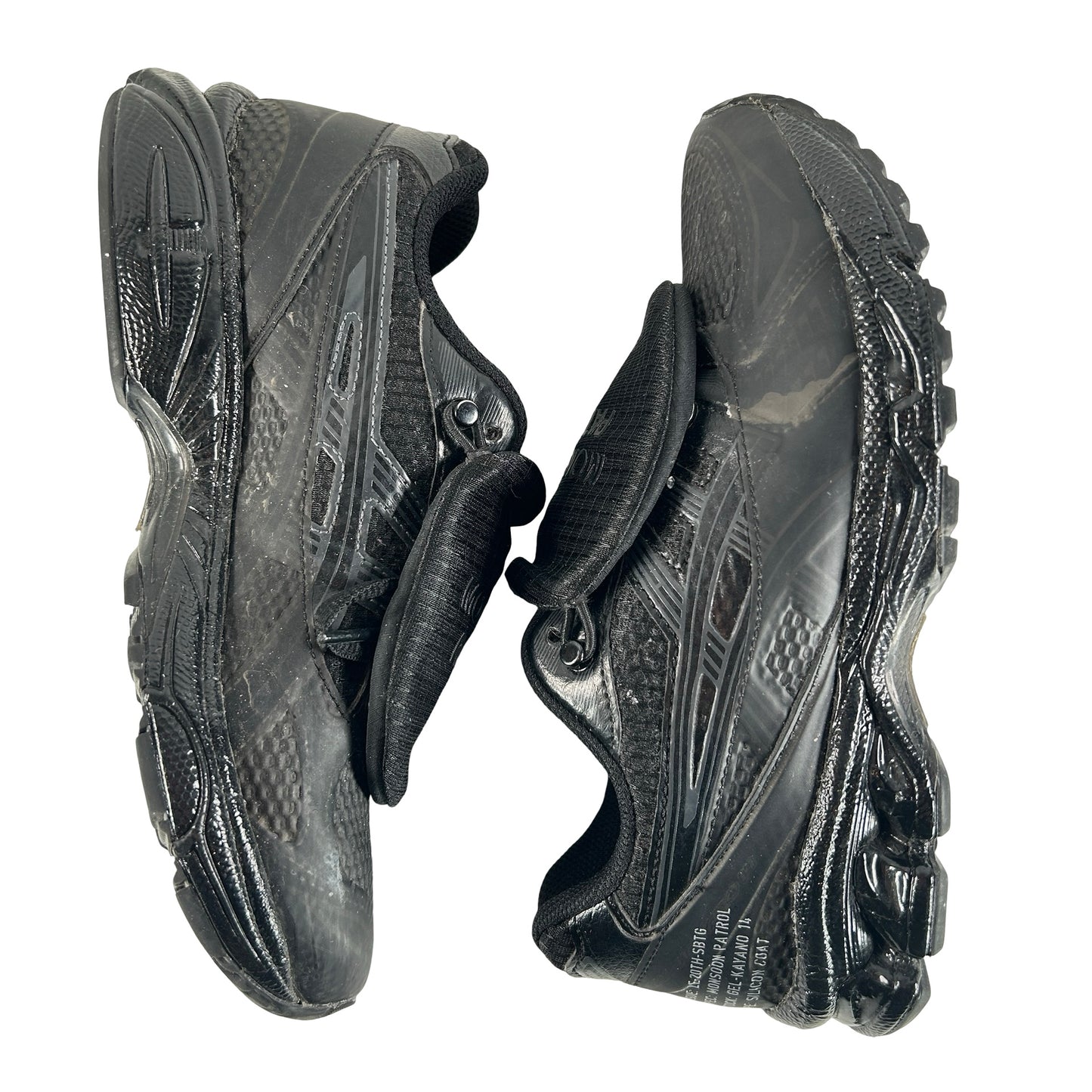 1201A975 001 ASICS Gel-Kayano 14 SBTG x Limited Edt Monsoon Patrol Black [USED] - 4.5 M (Used) (No Box)