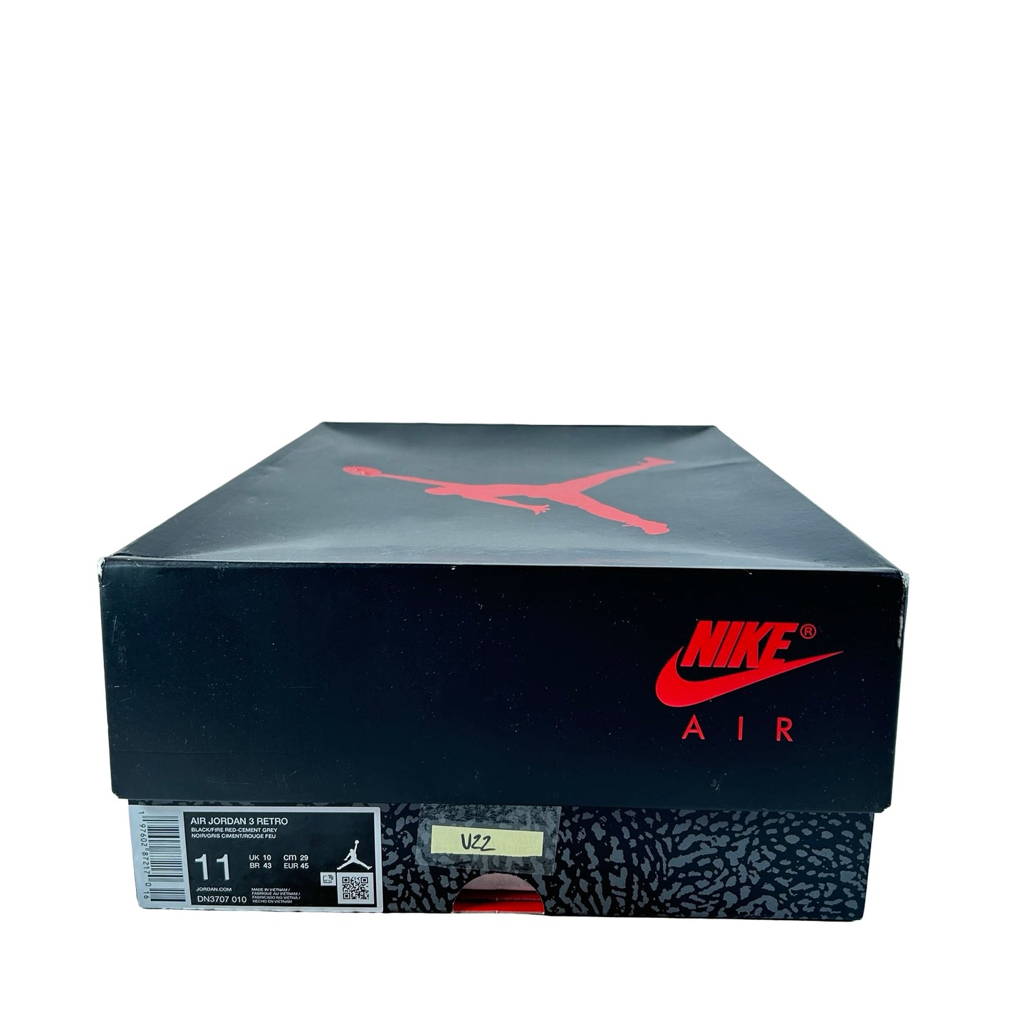DN3707 010 Jordan 3 Retro OG Black Cement (2024) [USED] - 11 M (Used22)