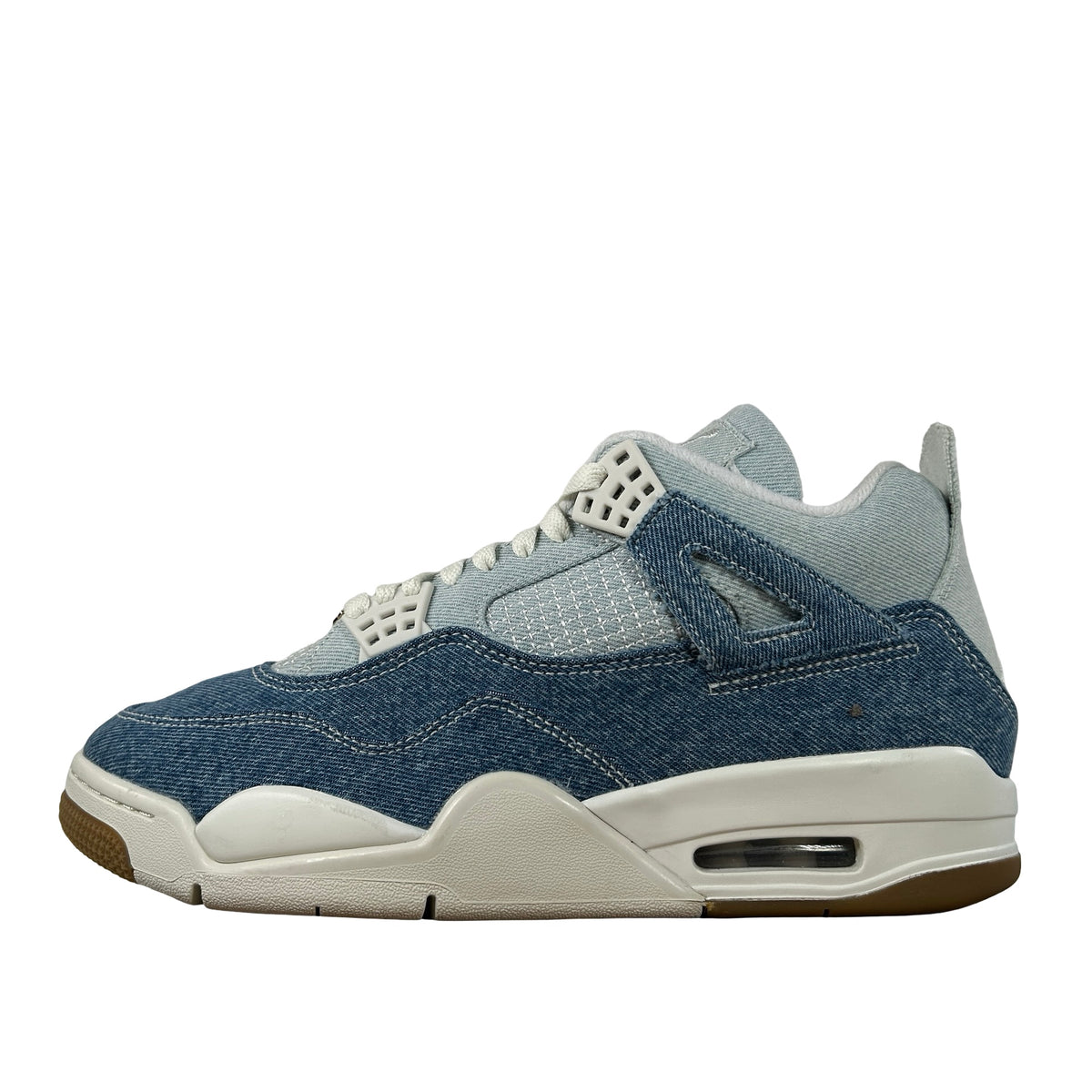 IB6716 100 Jordan 4 Retro TEX Denim Worn Blue (Women's) [USED] - 11 W (Used3)