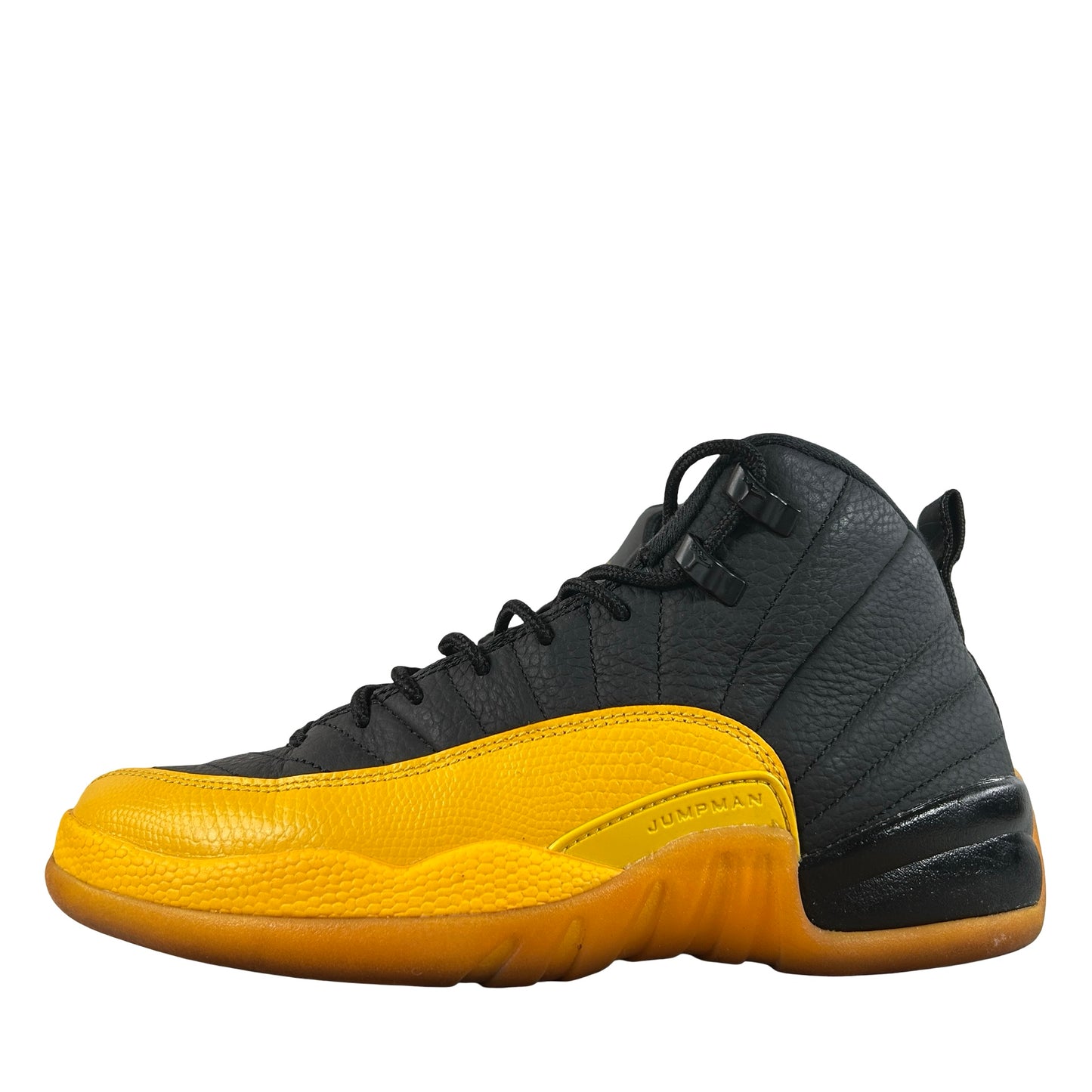 153265 070 Air Jordan 12 Retro Black University Gold (GS) [USED] - 7 Y (Used) (Replace Box)