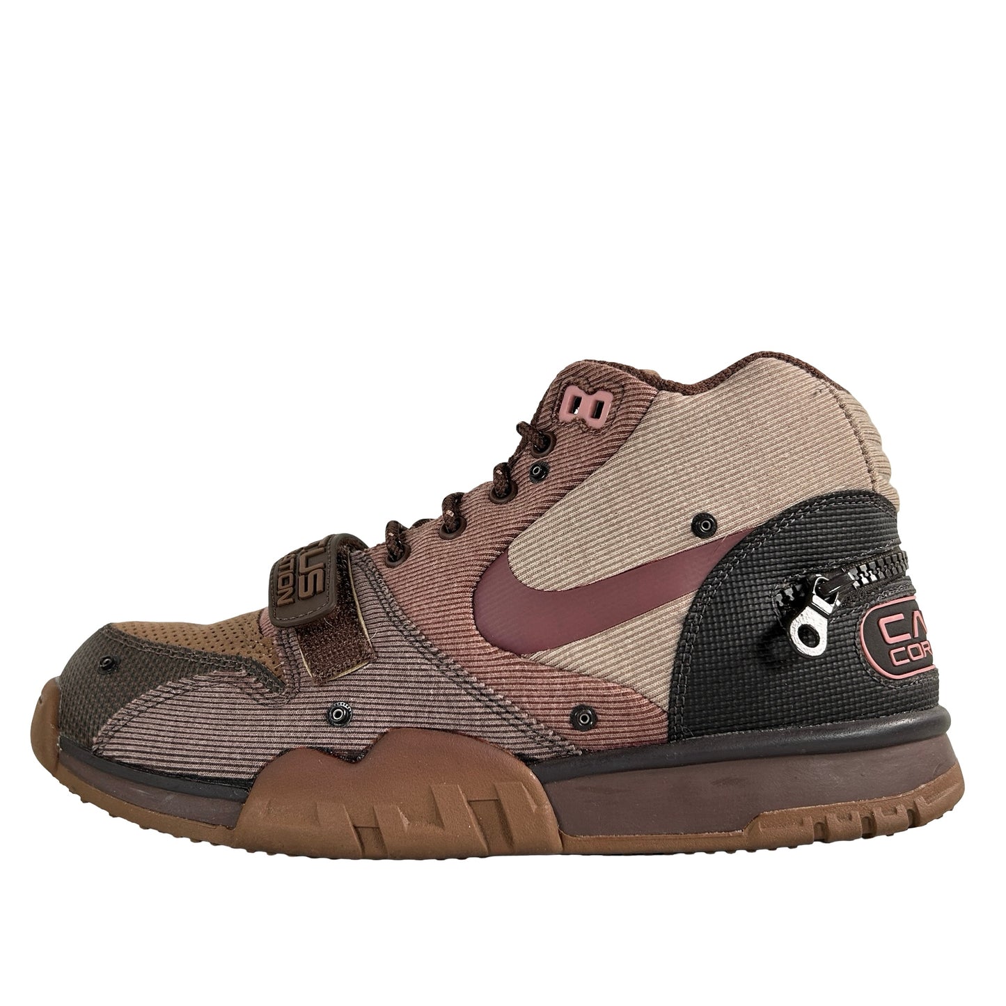 DR7515 200 Nike Air Trainer 1 SP Travis Scott Wheat [USED] - 8.5 M (Used)