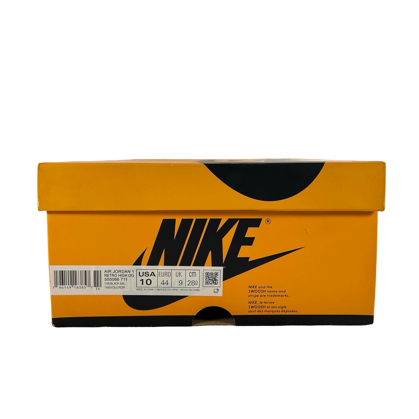 555088 711 Jordan 1 Retro High OG Yellow Toe [USED] - 10 M (Used4)