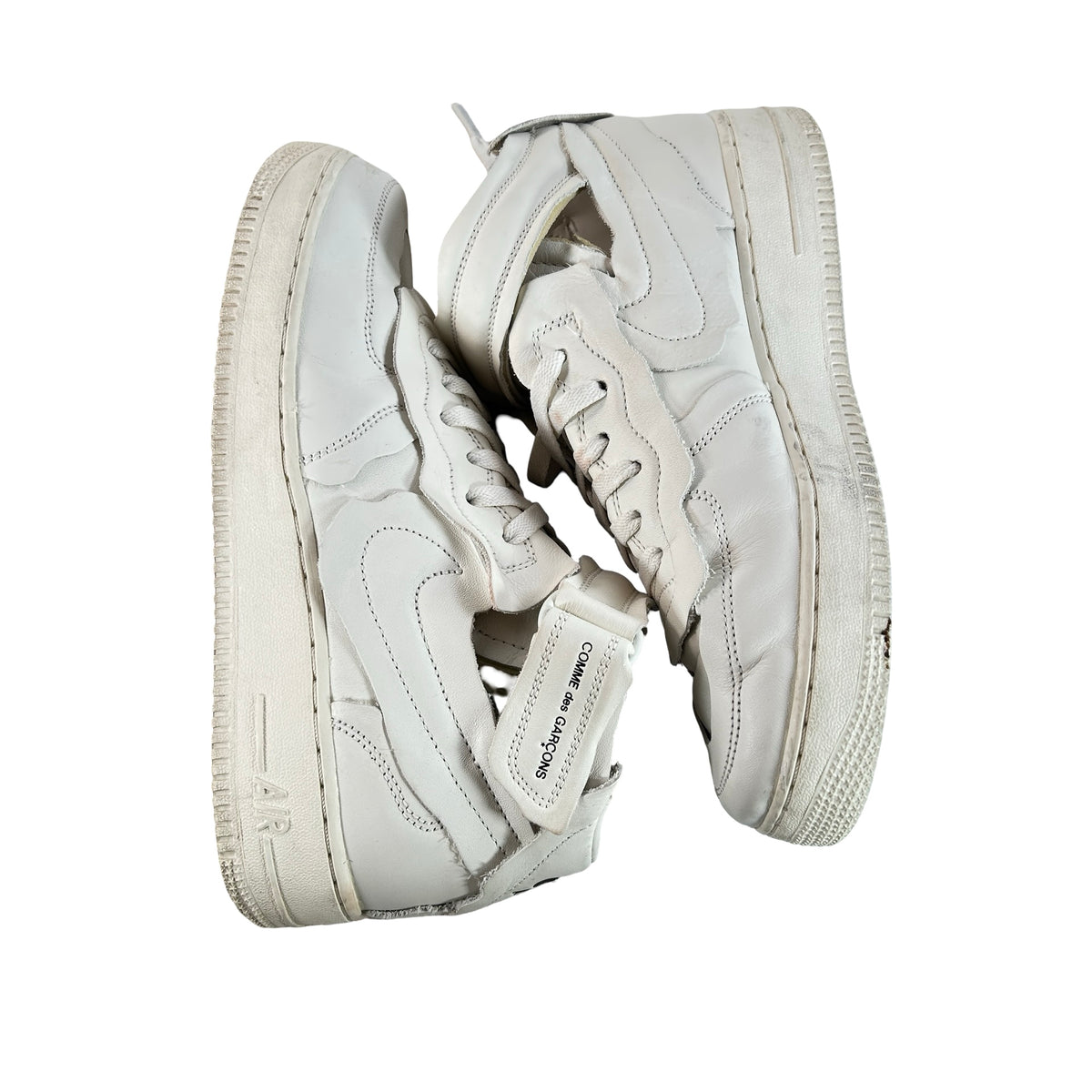 DC3601 100 Nike Air Force 1 Mid Comme des Garcons White [USED] - 9.5 M (Used)