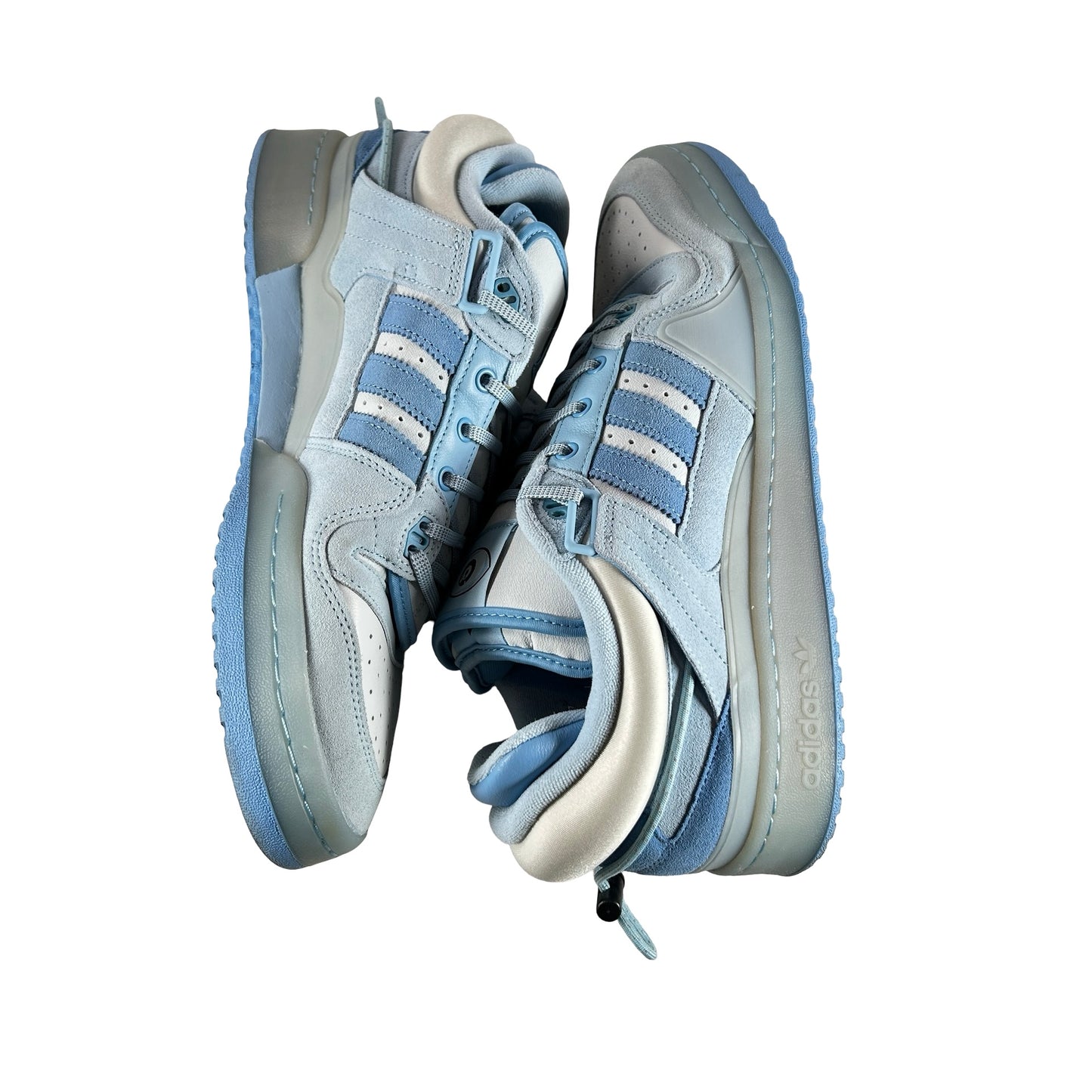 GY9693 adidas Forum Buckle Low Bad Bunny Blue Tint [USED] - 12 M (Used) (No Box)