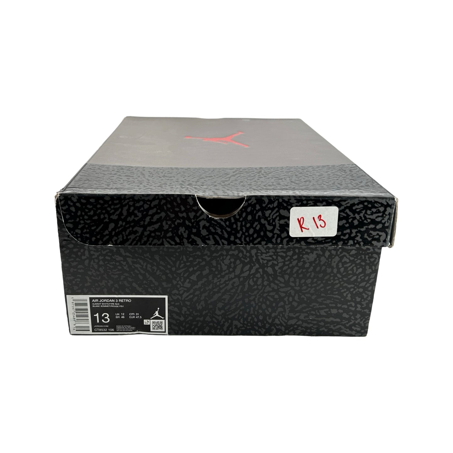 CT8532 106 Jordan 3 Retro Cement Grey [USED] - 13 M (Used)