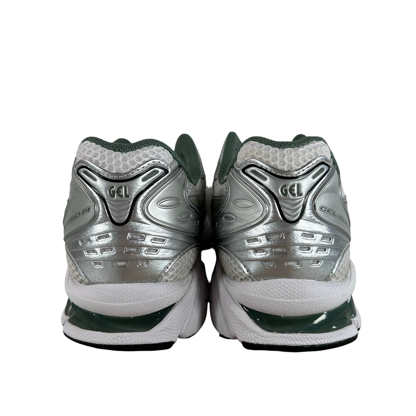 1201A019 107 ASICS Gel-Kayano 14 White Pure Silver Slate Grey Sage [USED] - 8 M (Used) (No Box)