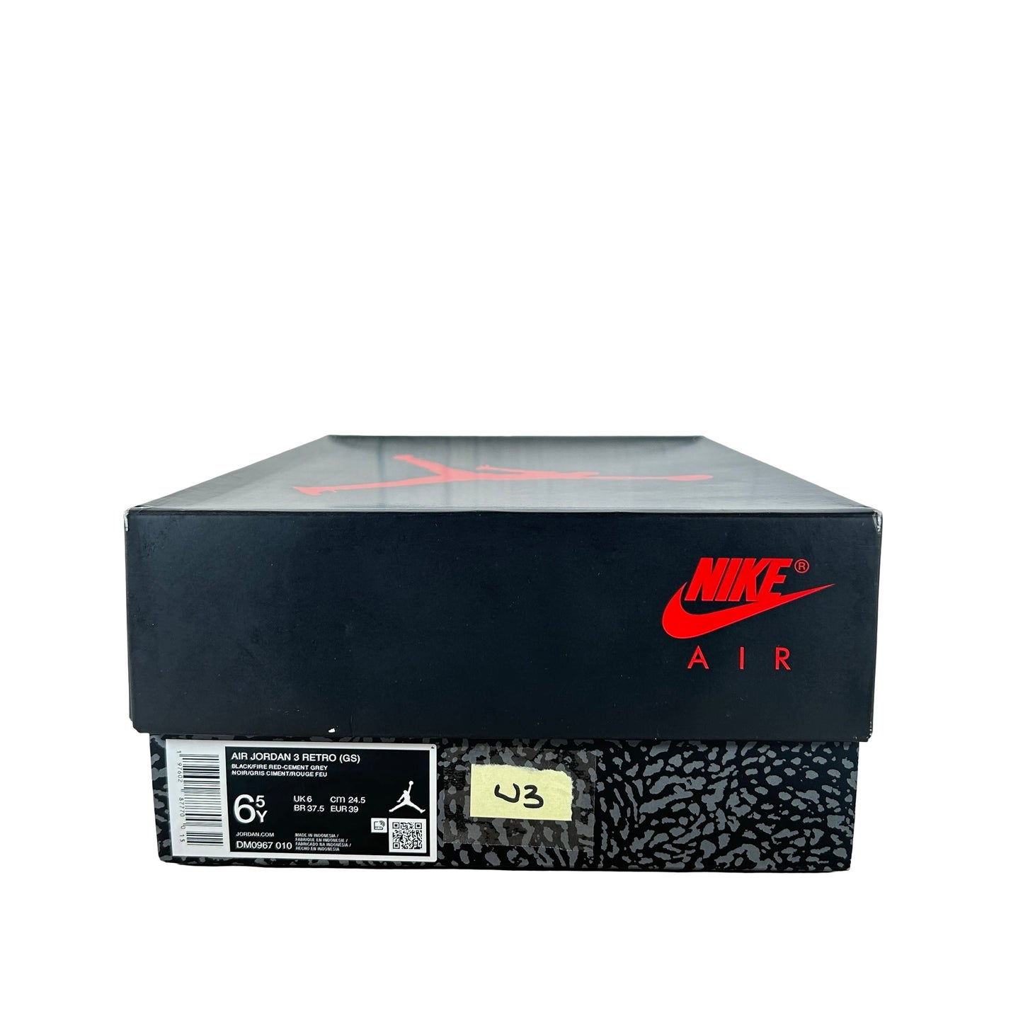 DM0967 010 Jordan 3 Retro Black Cement (2024) (GS) [USED] - 6.5 Y (Used3)