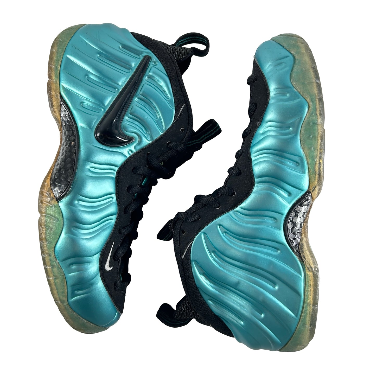 624041 410 Nike Air Foamposite Pro Electric Blue [USED] - 9.5 M (Used) (No Box2)