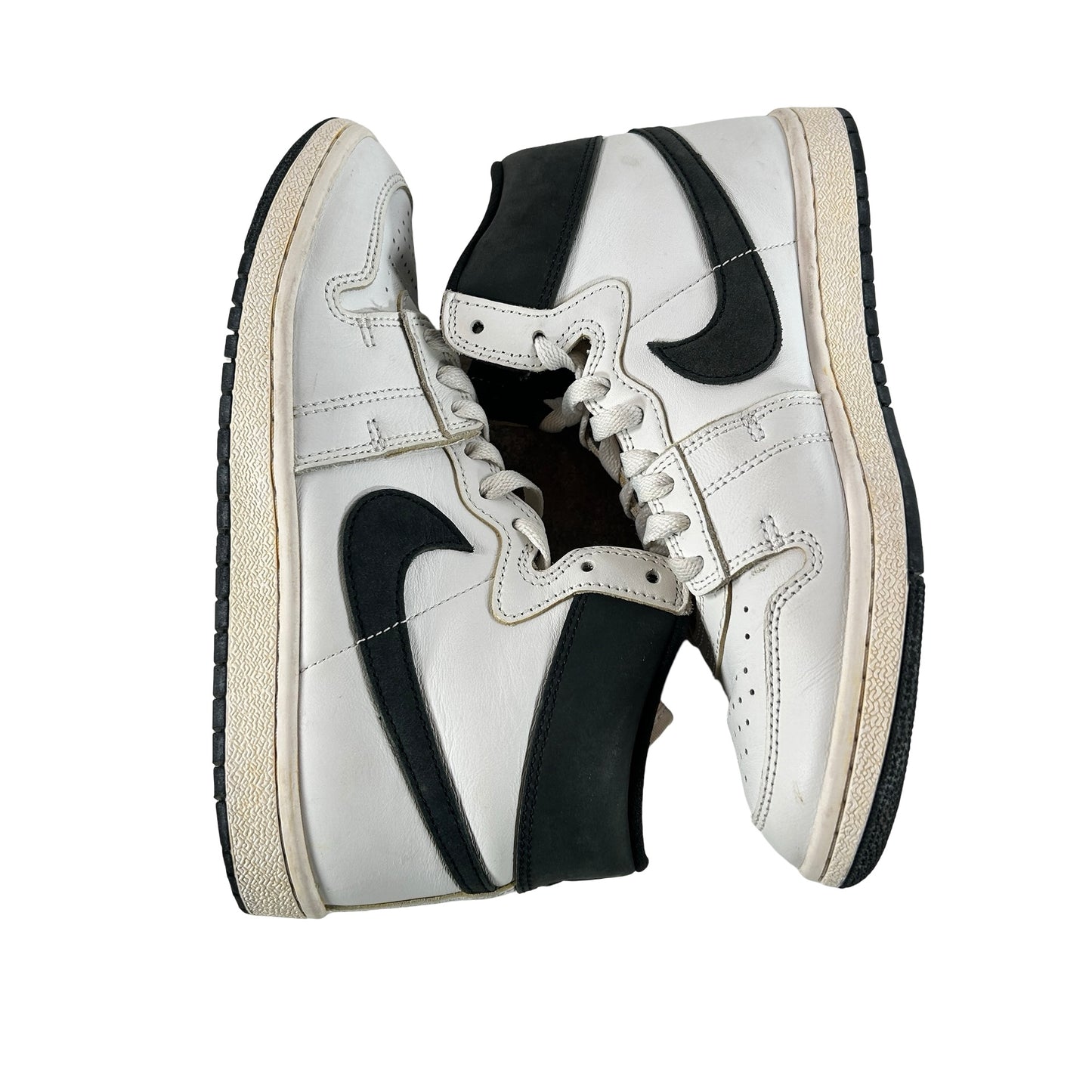 DX4976 100 Nike Jordan Air Ship A Ma Maniére White Black [USED] - 7.5 M (Used) (No Box)