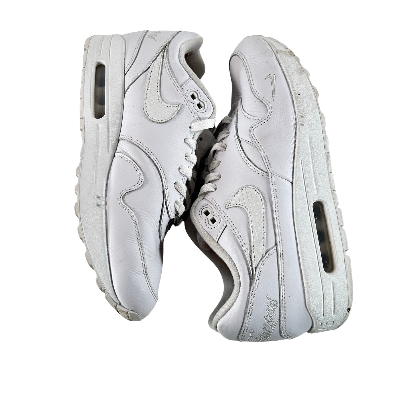 HF8813 100 Nike Air Max 1 '87 SP Supreme Triple White [USED] - 9.5 M (Used)