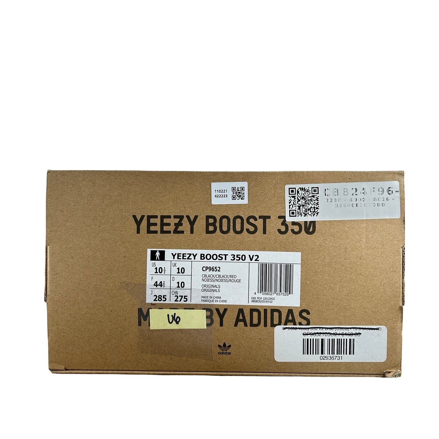 CP9652 Yeezy 350 V2 Bred [USED] - 10.5 M (Used6)
