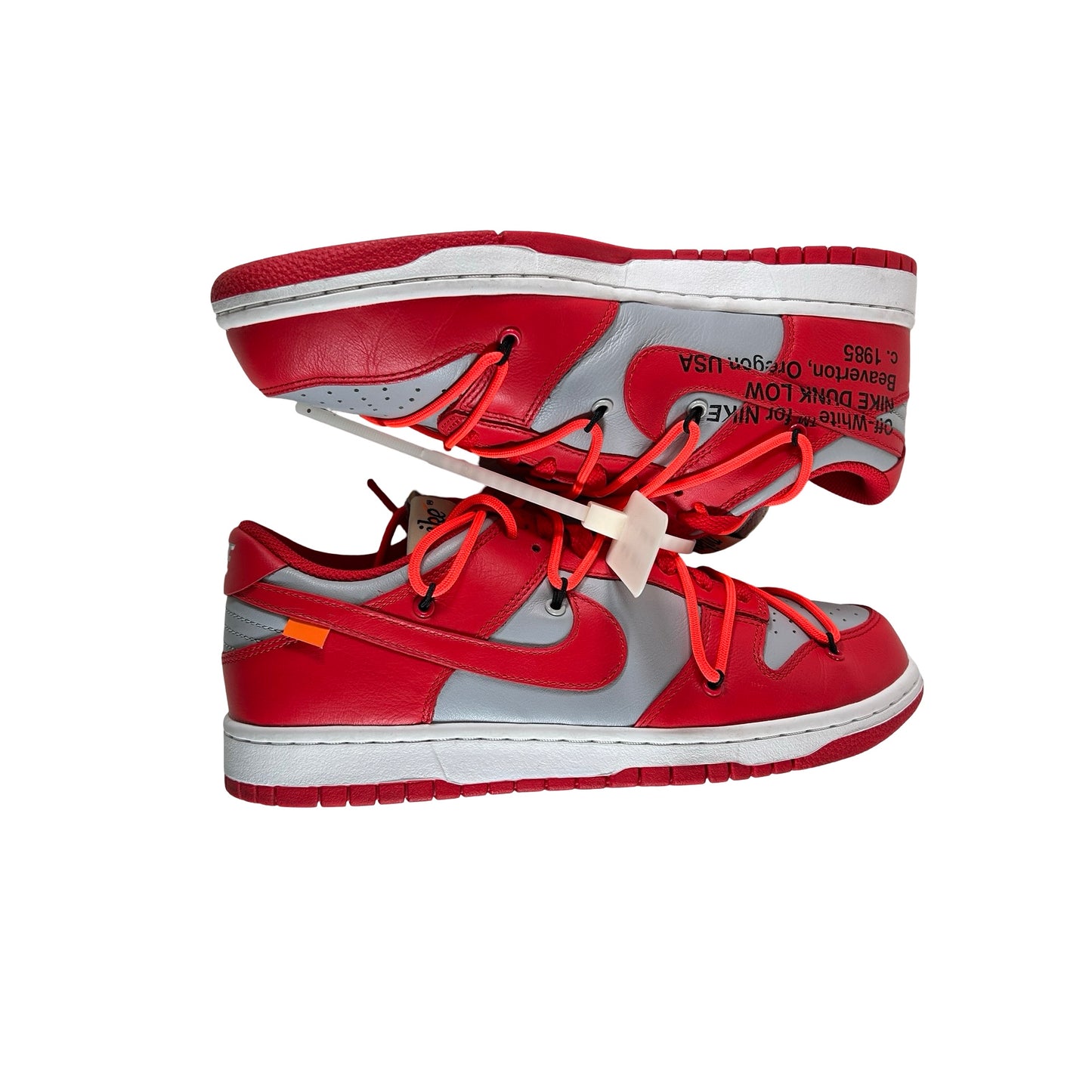 CT0856 600 Dunk Low Off-White Red [USED] - 8.5 M (Used) (No Box)