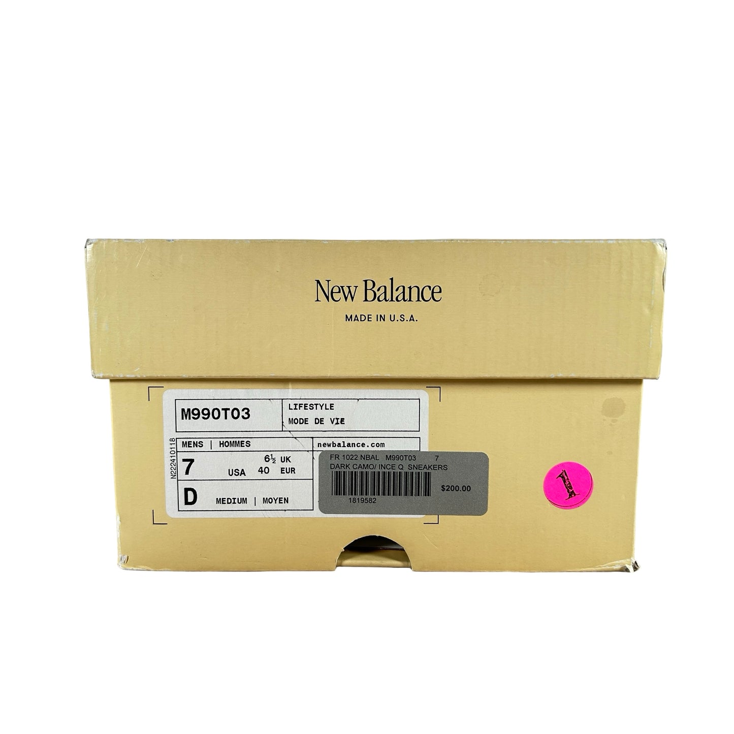 M990T03 New Balance 990v3 MiUSA Grey Blue Olive [USED] - 7 M (Used)
