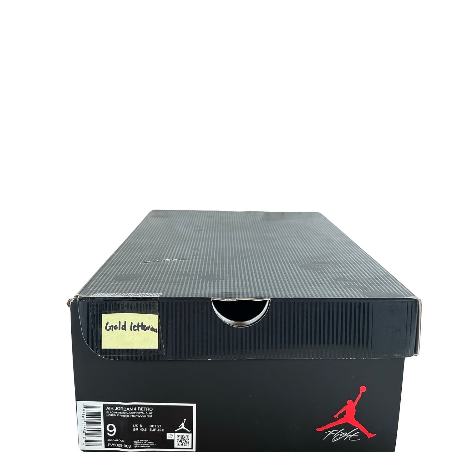 FV5029 003 Jordan 4 Retro Rare Air (Gold Lettering) [USED] - 9 M (Used)