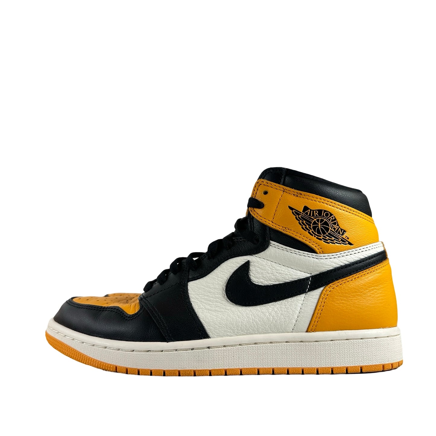 555088 711 Jordan 1 Retro High OG Yellow Toe [USED] - 9 M (Used)