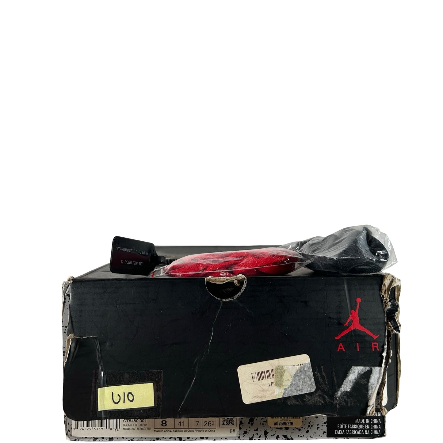 CT8480 001 Jordan 5 Off-White Black [USED] - 8 M (Used10)