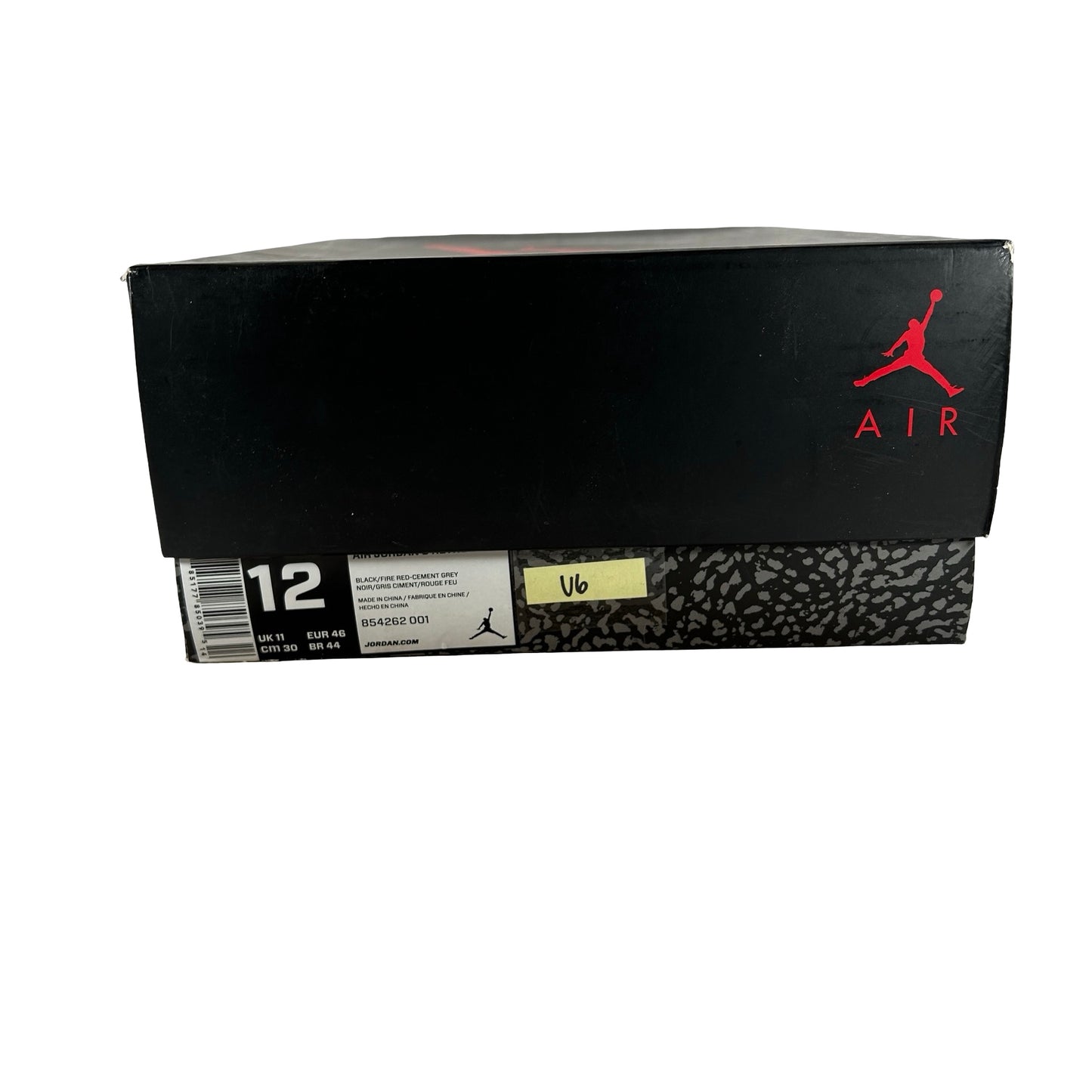 854262 001 Jordan 3 Black Cement 2018 [USED] - 12 M (Used6)