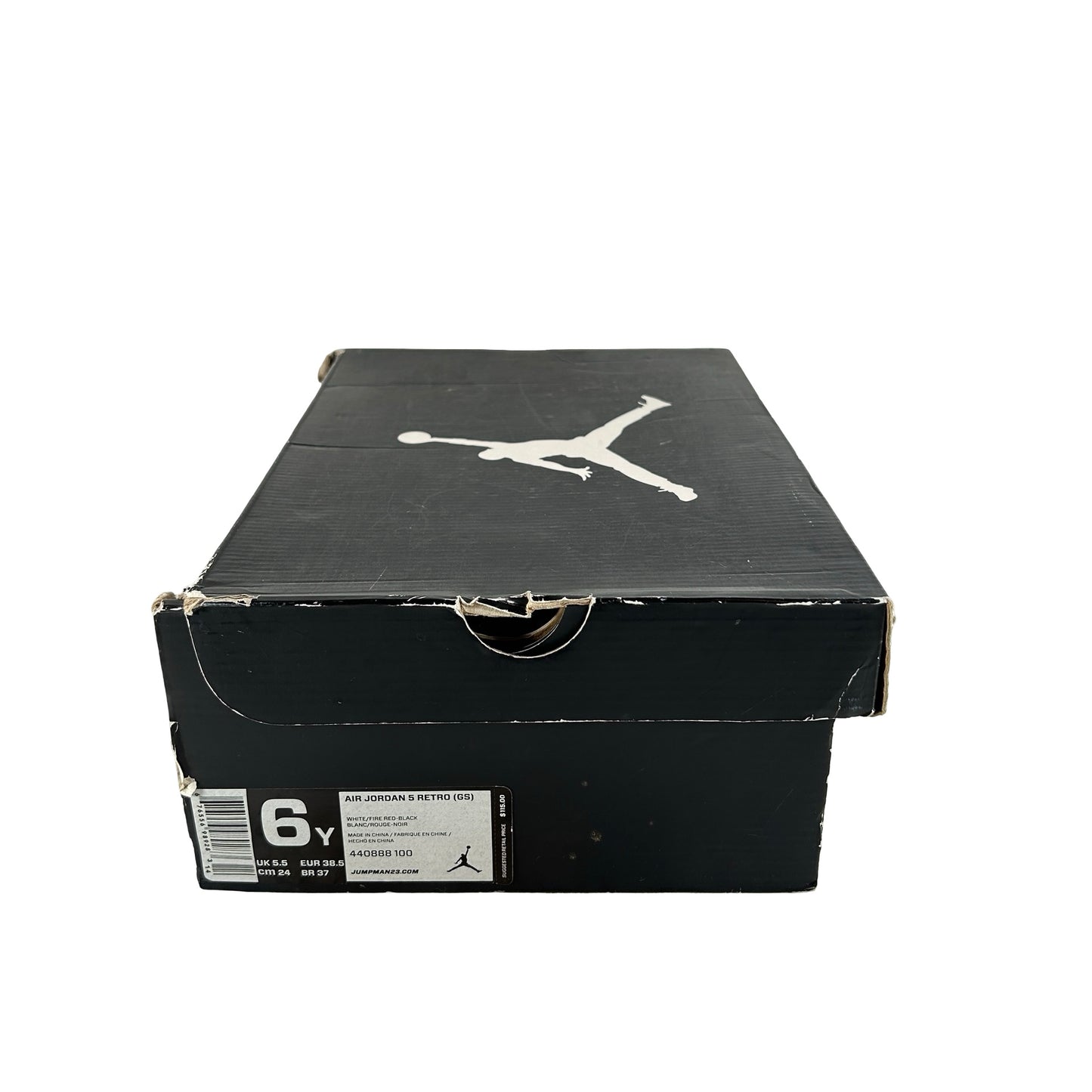 440888 100 Jordan 5 Retro Fire Red 2013 (GS) [USED] - 6 Y (Used)