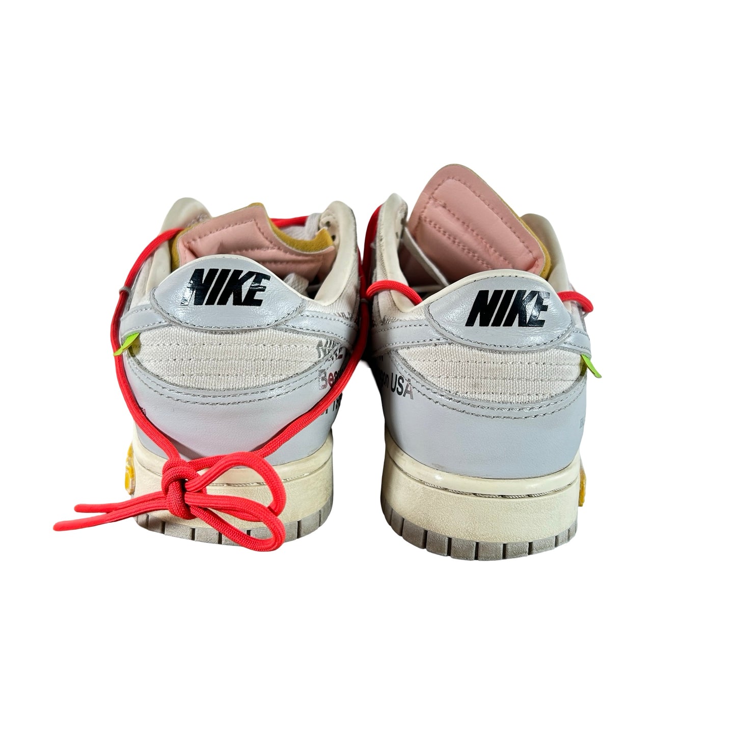 DM1602 110 Nike Dunk Low Off-White Lot 6 [USED] - 9 M (Used) (No Box)