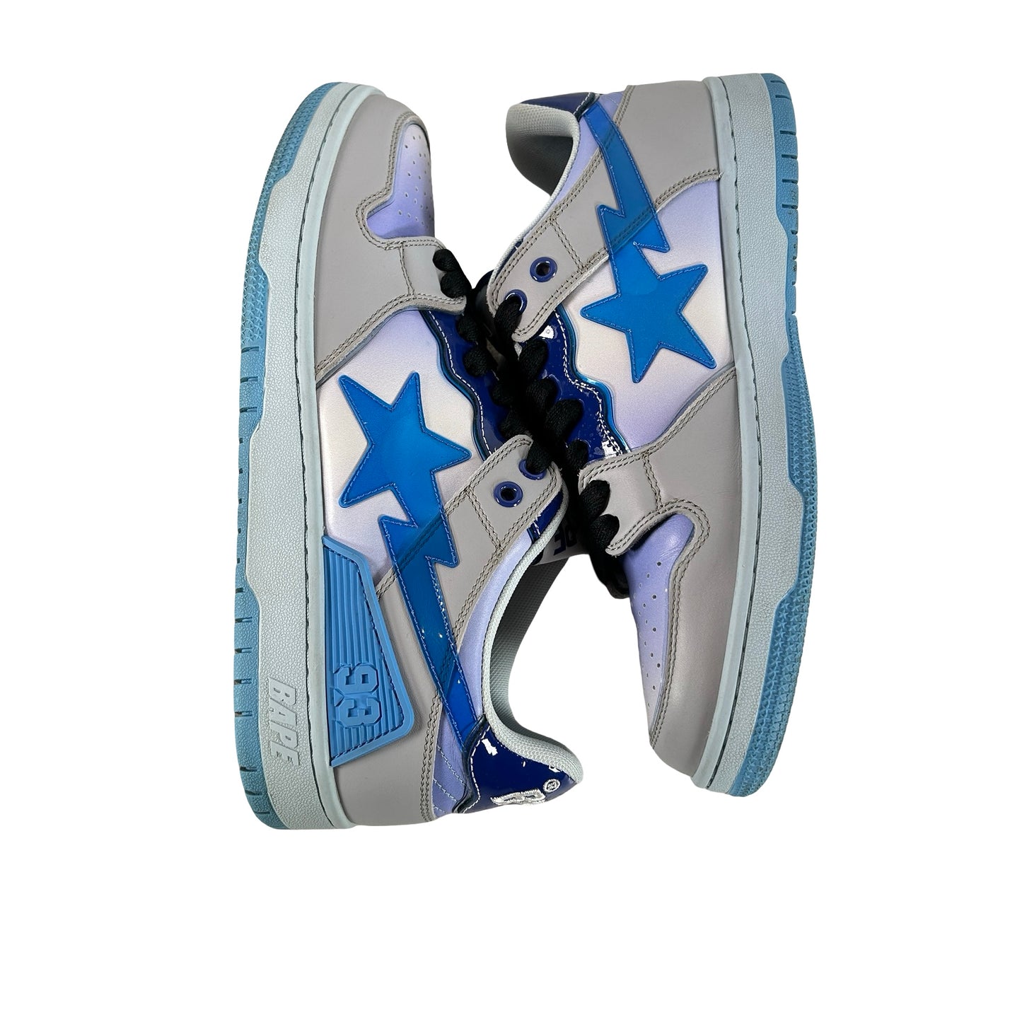 1I30191003 A Bathing Ape Bape SK8 Sta Blue White [USED] - 9.5 M (Used)