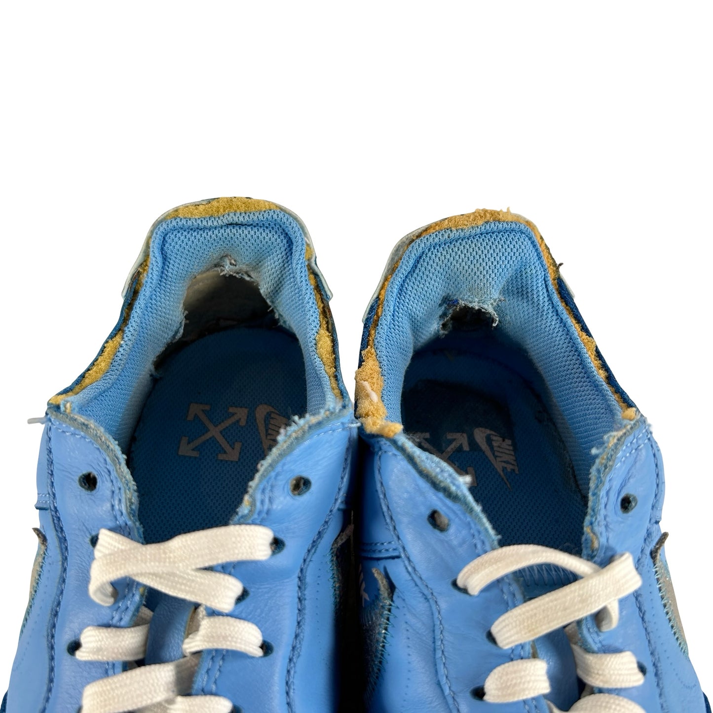 CI1173 400 Off White Nike Air Force 1 Low '07 MCA University Blue [USED] - 11 M (Used) (No Box)