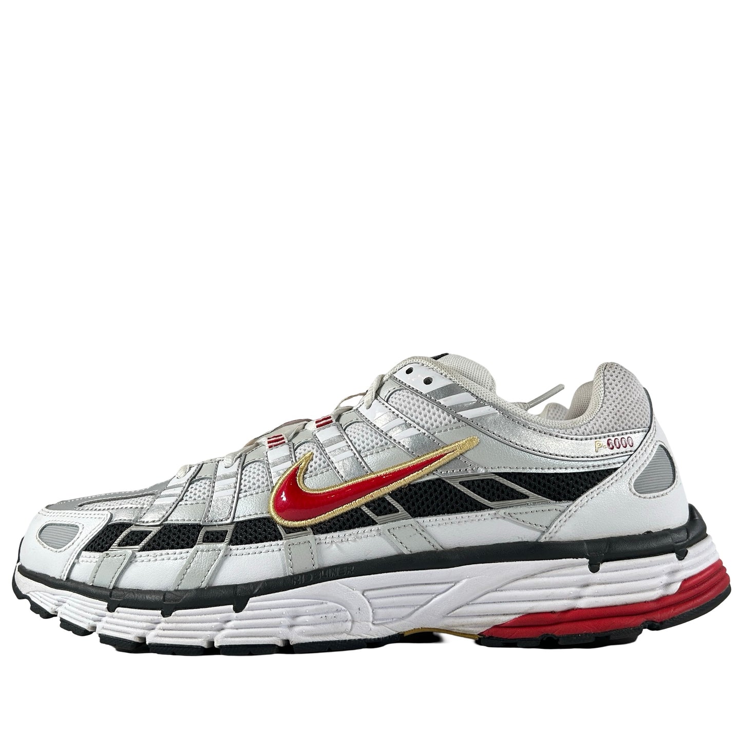 CD6404 102 Nike P-6000 Platinum Varsity Red [USED] - 13 M (Used) (No Box)
