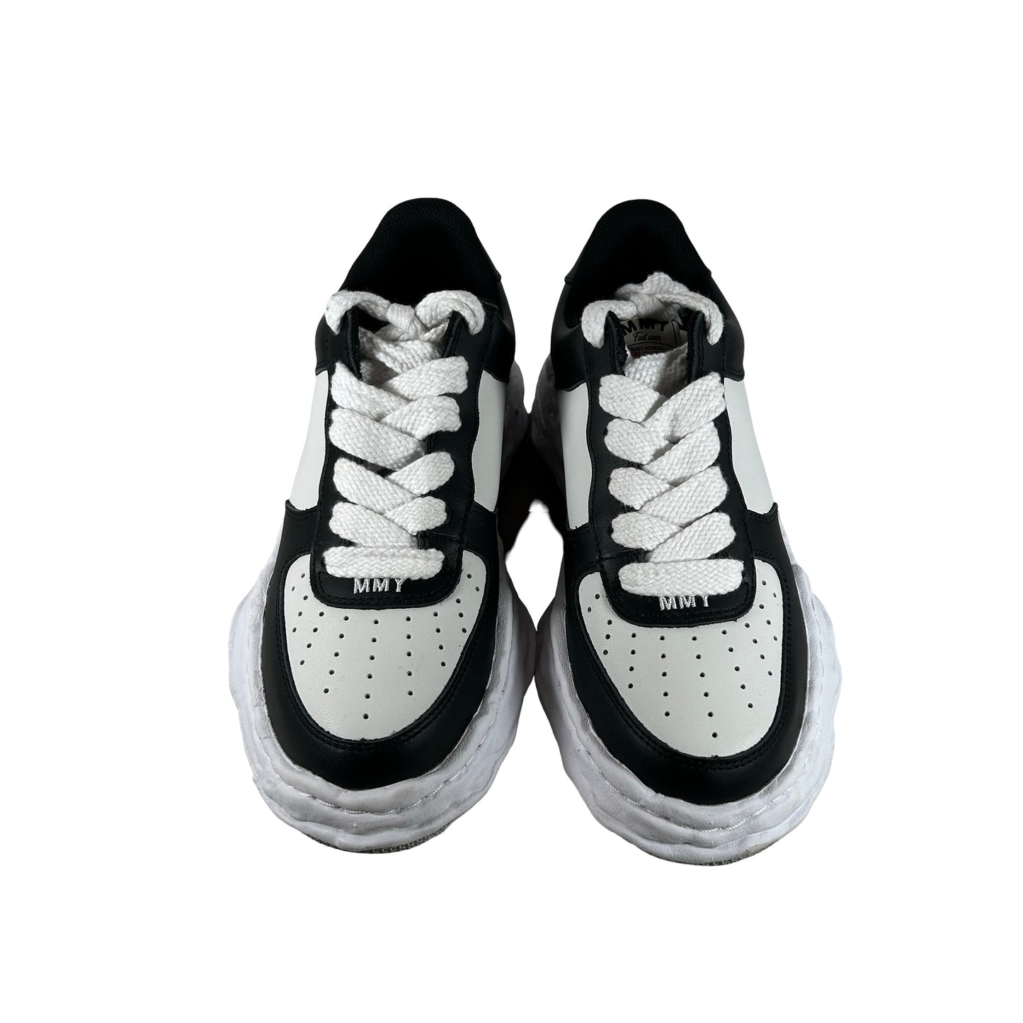 A08FW706 Maison Mihara Yasuhiro Wayne OG Sole Leather Low Green White [USED] - 42 (Used) (No Box)