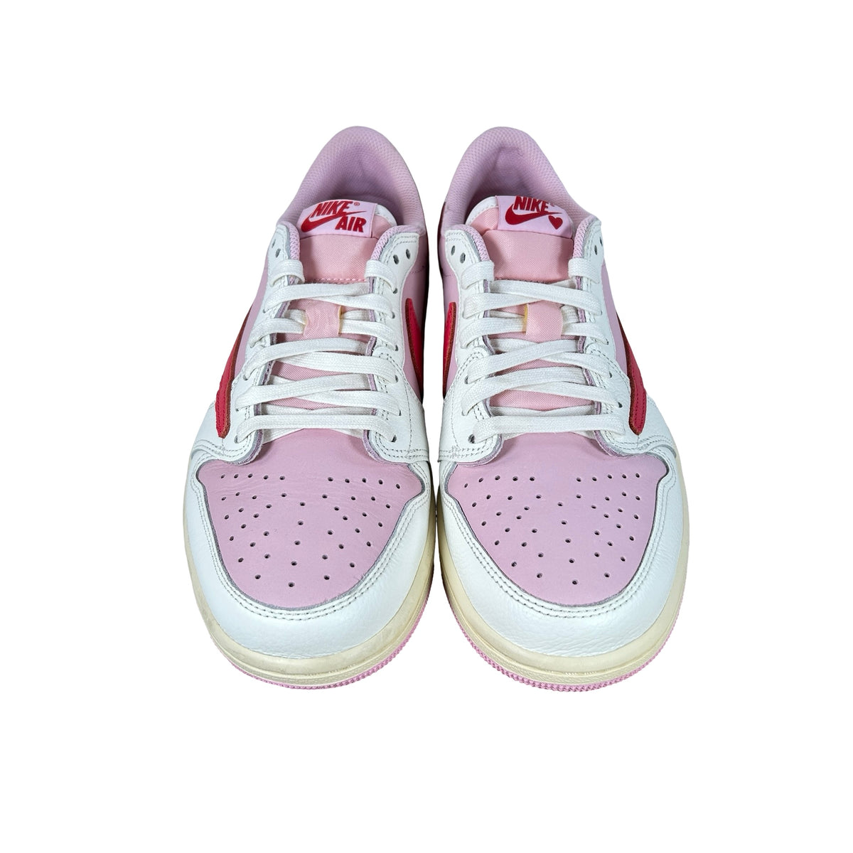 IQ7604 101 Jordan 1 Retro Low OG SP Travis Scott Sail Tropical Pink [USED] - 9 M (Used5)