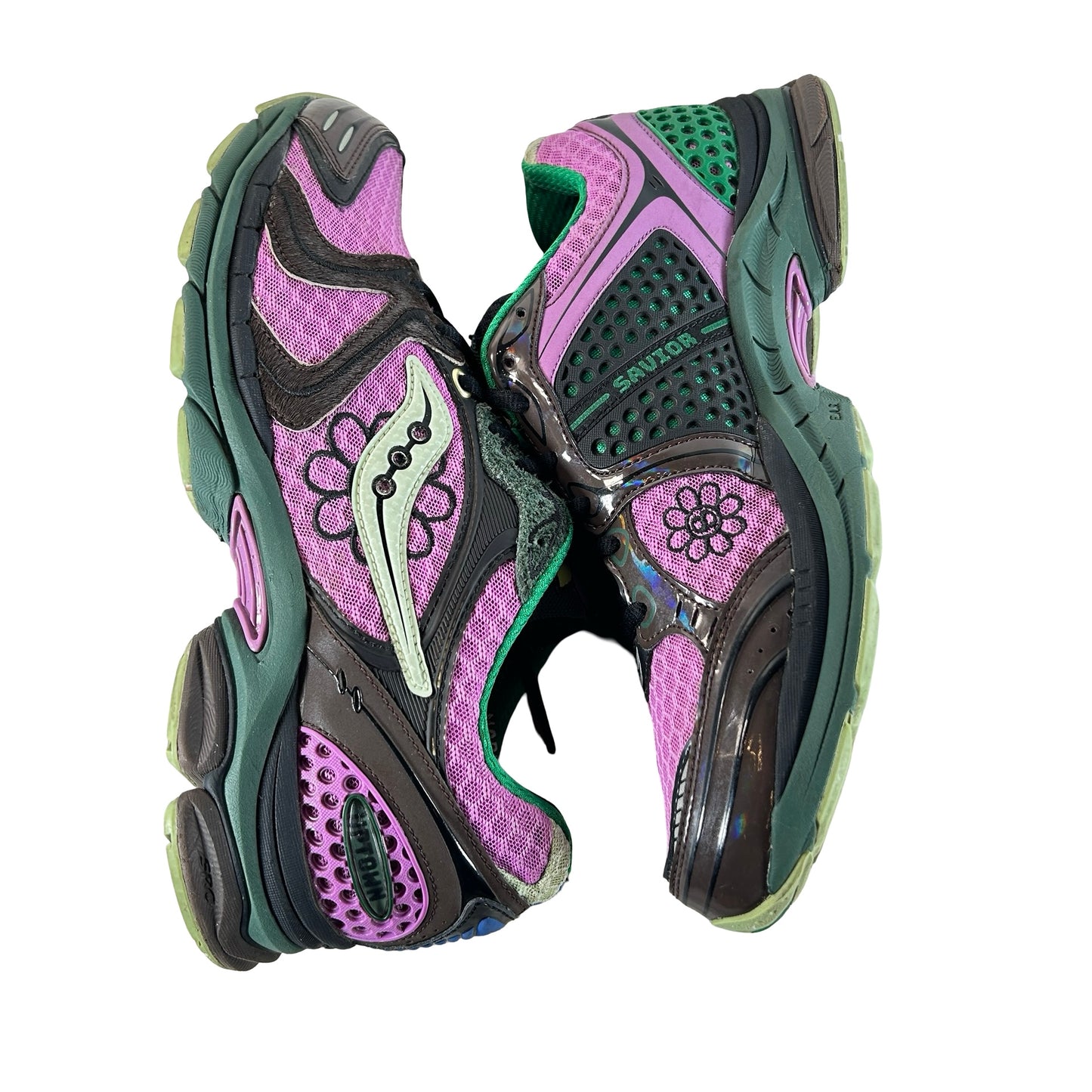 S70966 3 Saucony ProGrid Triumph 4 Jae Tips Flowers Grow Uptown Perilla [USED] - 11 M (Used)