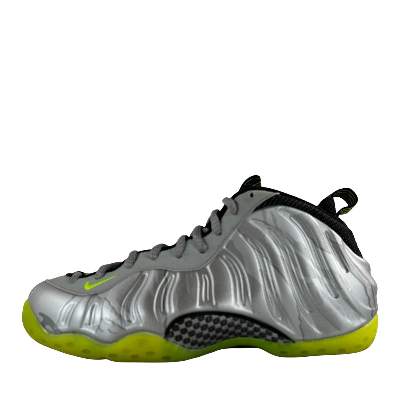 575420 004 Nike Air Foamposite One Silver Volt Camo [USED] - 9.5 M (Used)