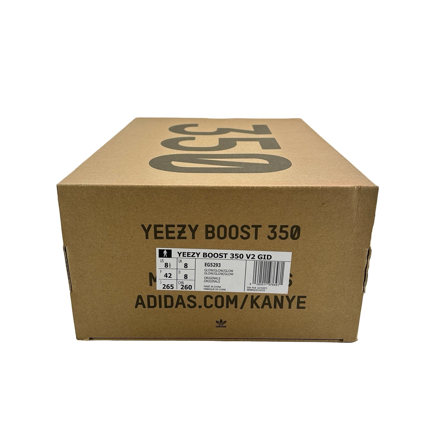 EG5293 Yeezy 350 V2 Glow VIERNES NEGRO