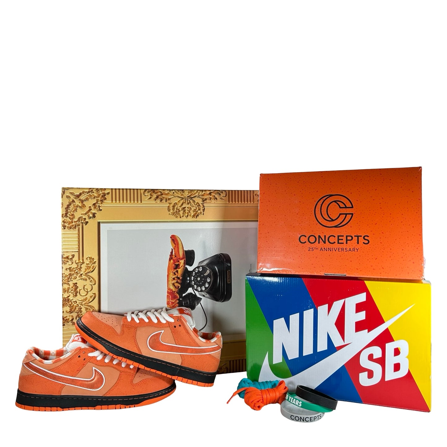 FD8776 800 Nike SB Dunk Low Concepts Orange Lobster Special Box [USED] - 9.5 M (VNDS)